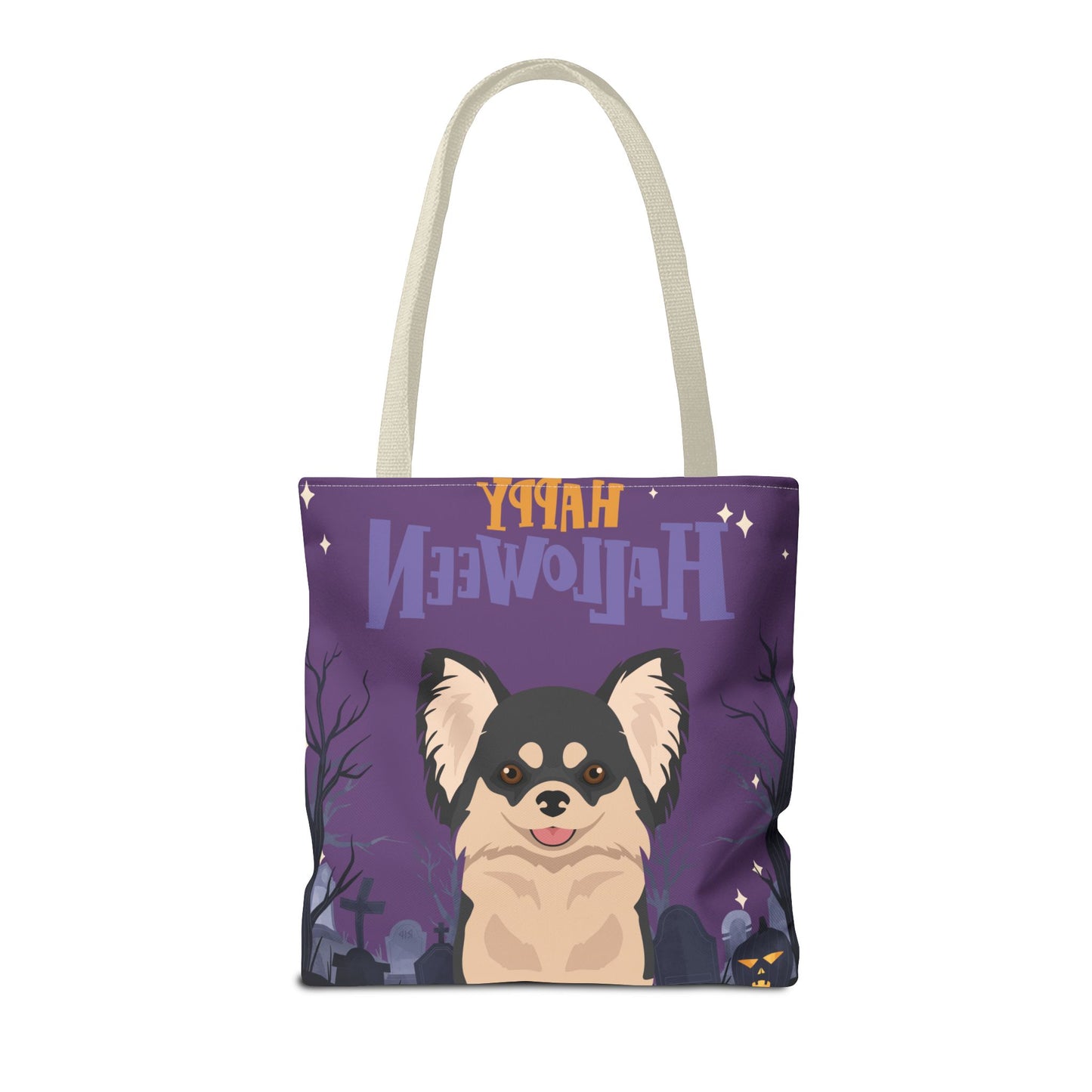 Chihuahua Dog Happy Halloween Tote Bag 16x16