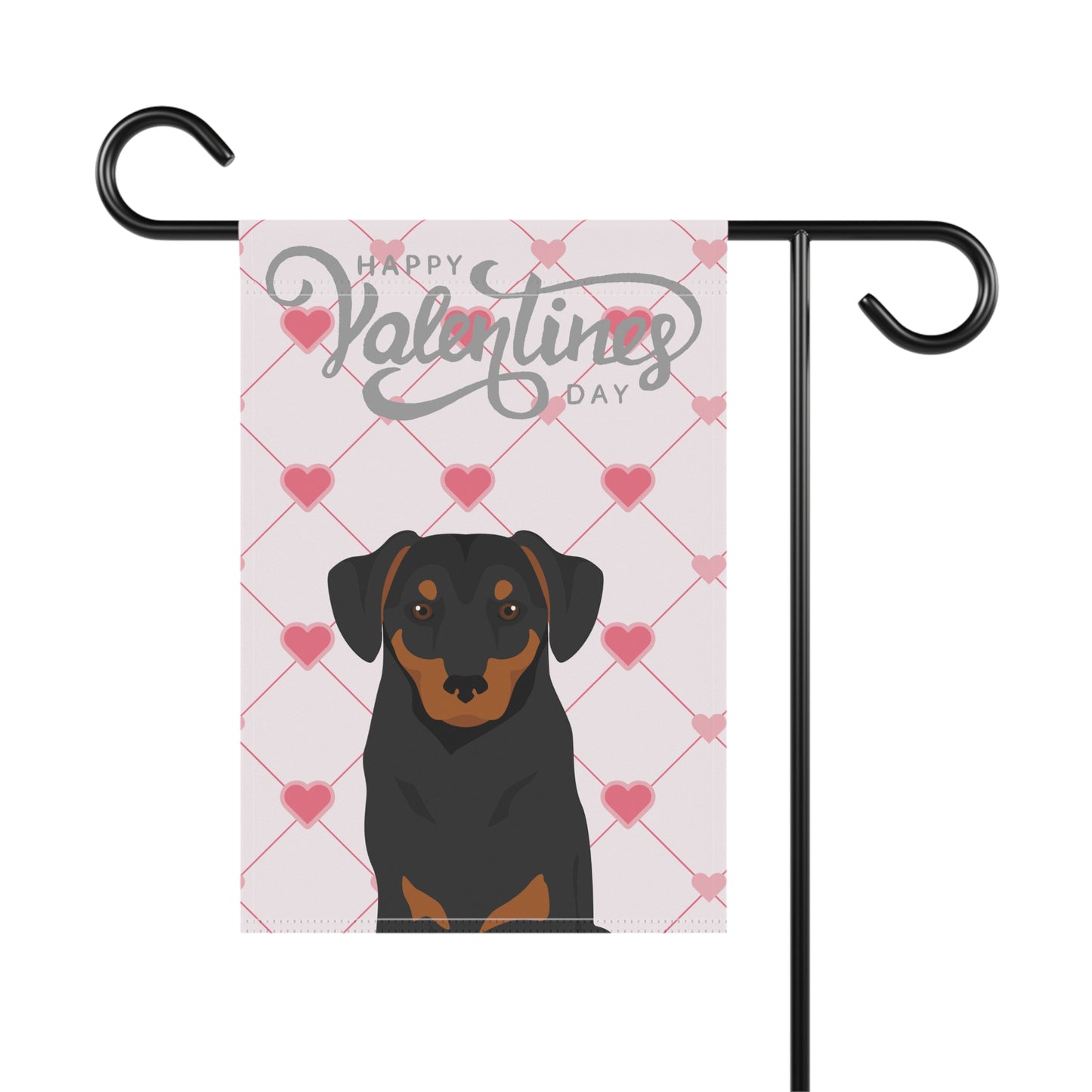 Austrian Pinscher Dog Valentine's Day Garden Flag