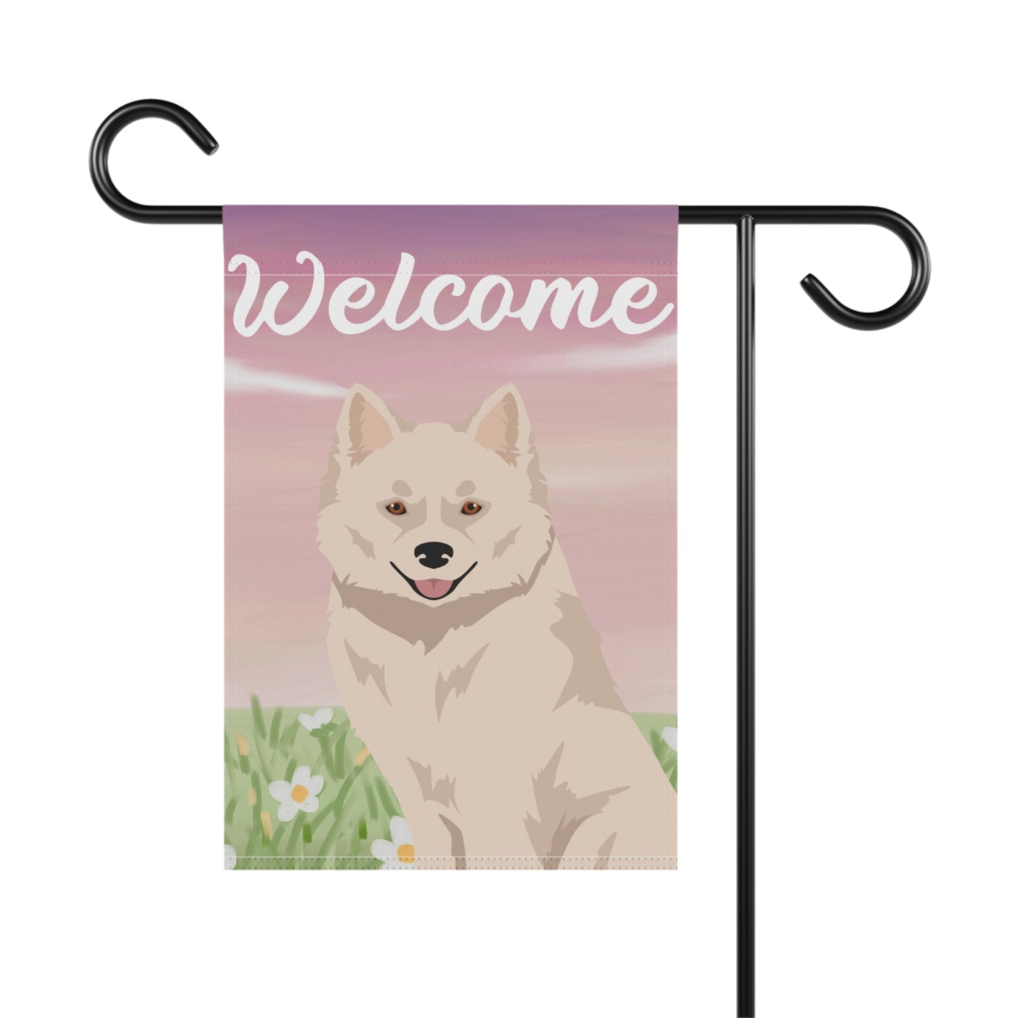 Nenets Herding Laika Dog Welcome Garden Flag