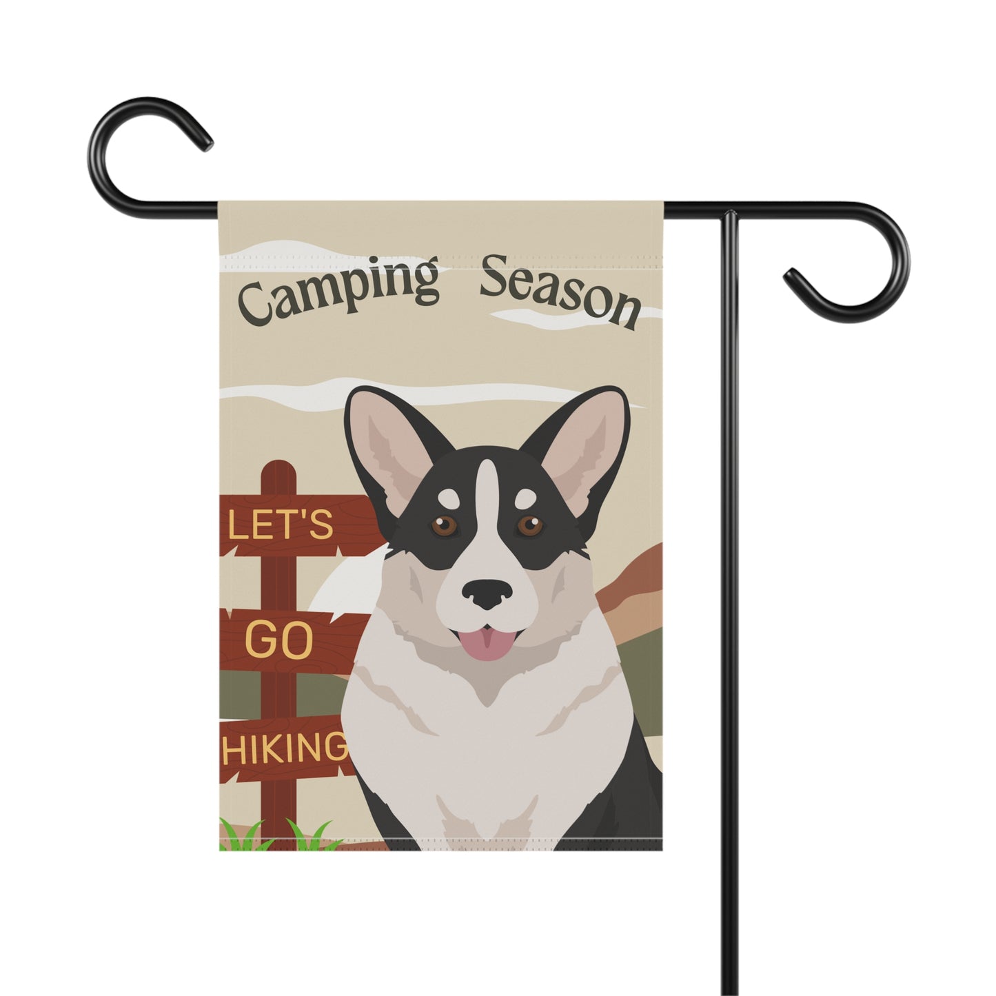 Cardigan Welsh Corgi Dog Camping Garden Flag