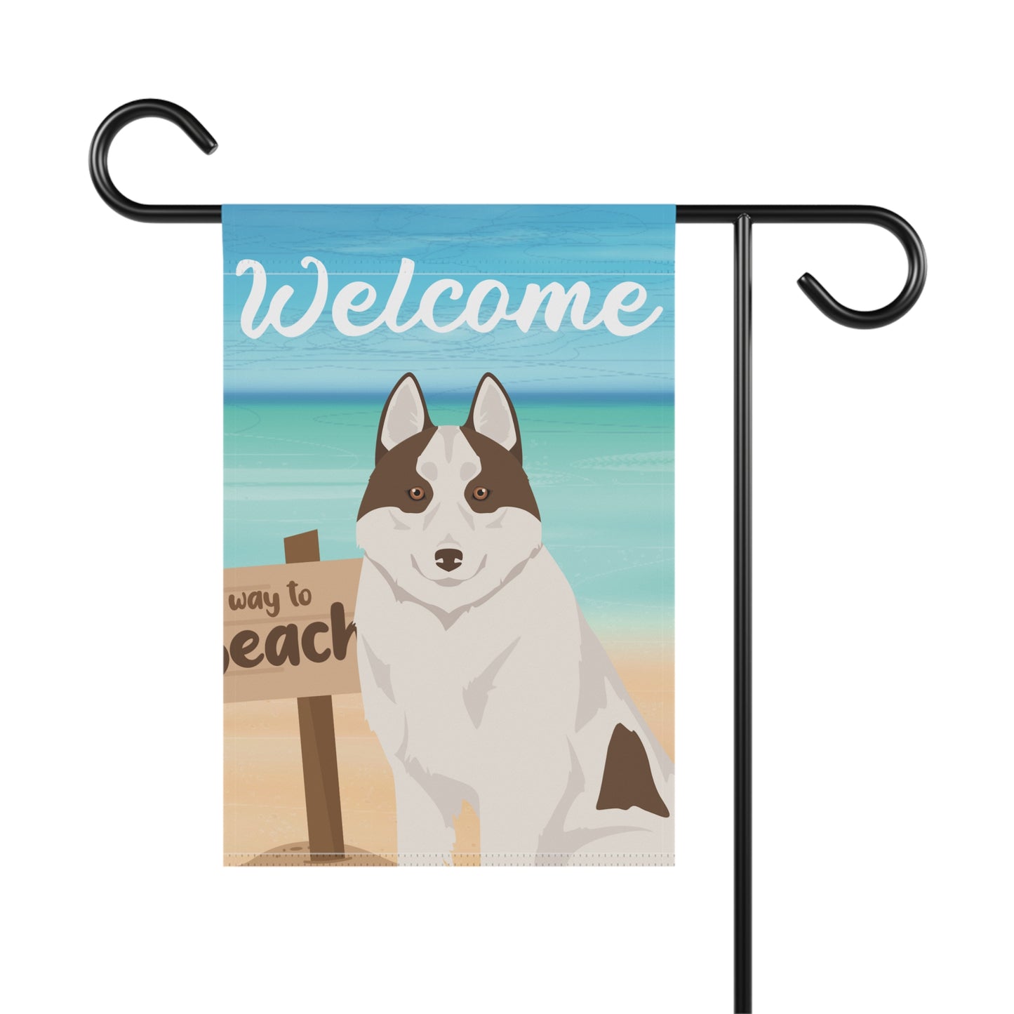 Siberian Husky Dog Garden Flag