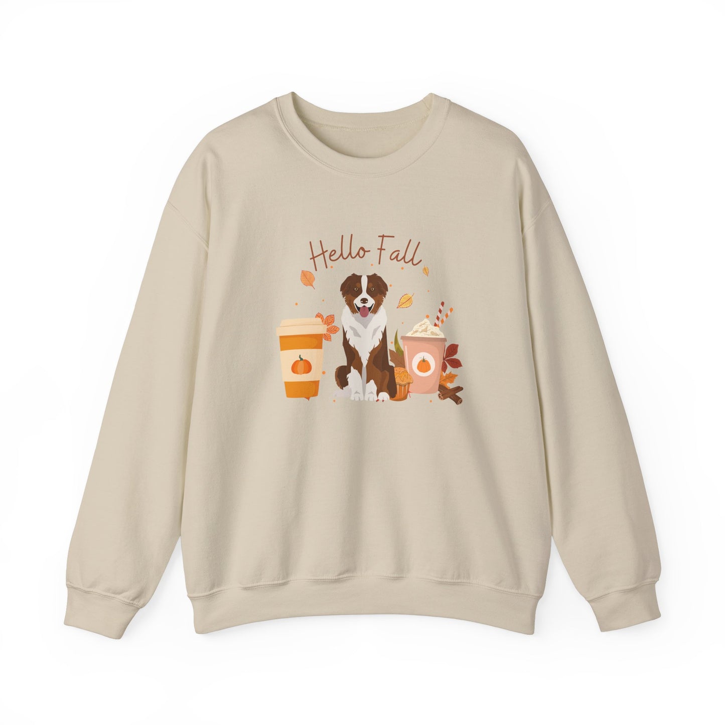 Australian Shepherd Dog Fall Halloween Unisex Heavy Blend Crewneck Sweatshirt