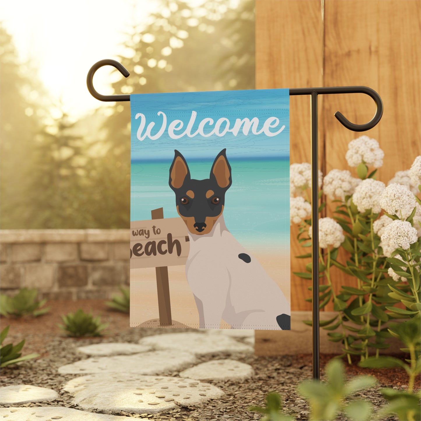 Toy Fox Terrier Dog Garden Flag