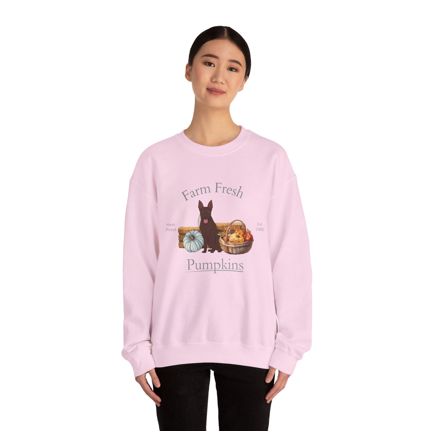 Australian Kelphie Dog Fall Farm Fresh Unisex Heavy Blend Crewneck Sweatshirt