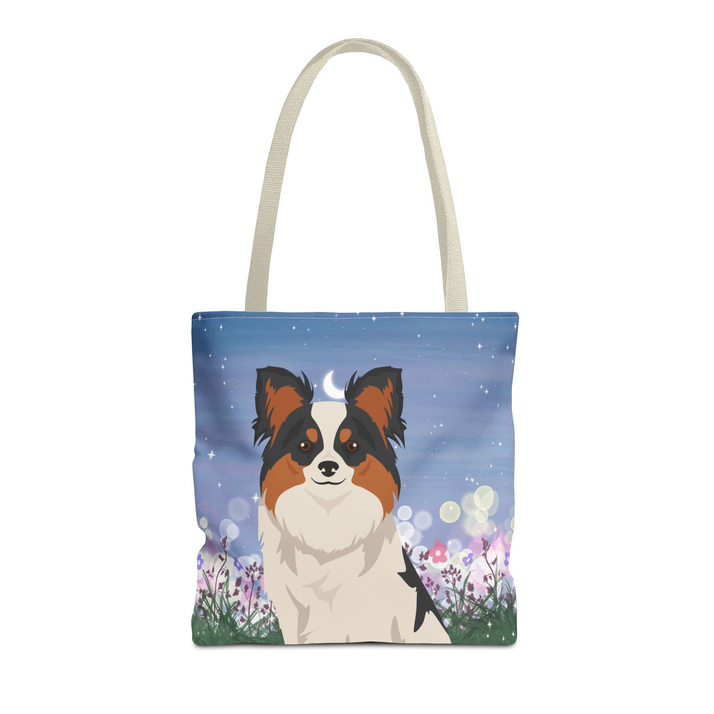 Papillon Dog Tote Bag 16x16