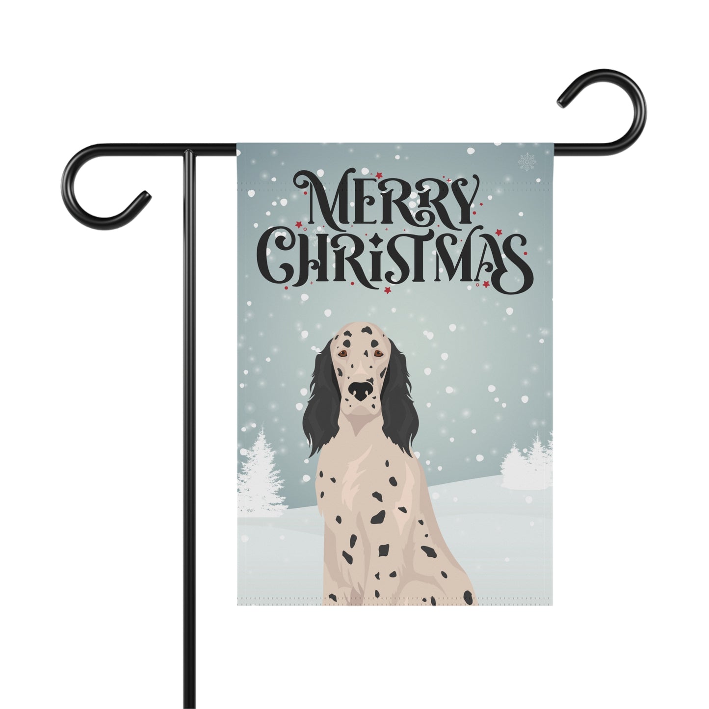 English Setter Dog Garden Flag