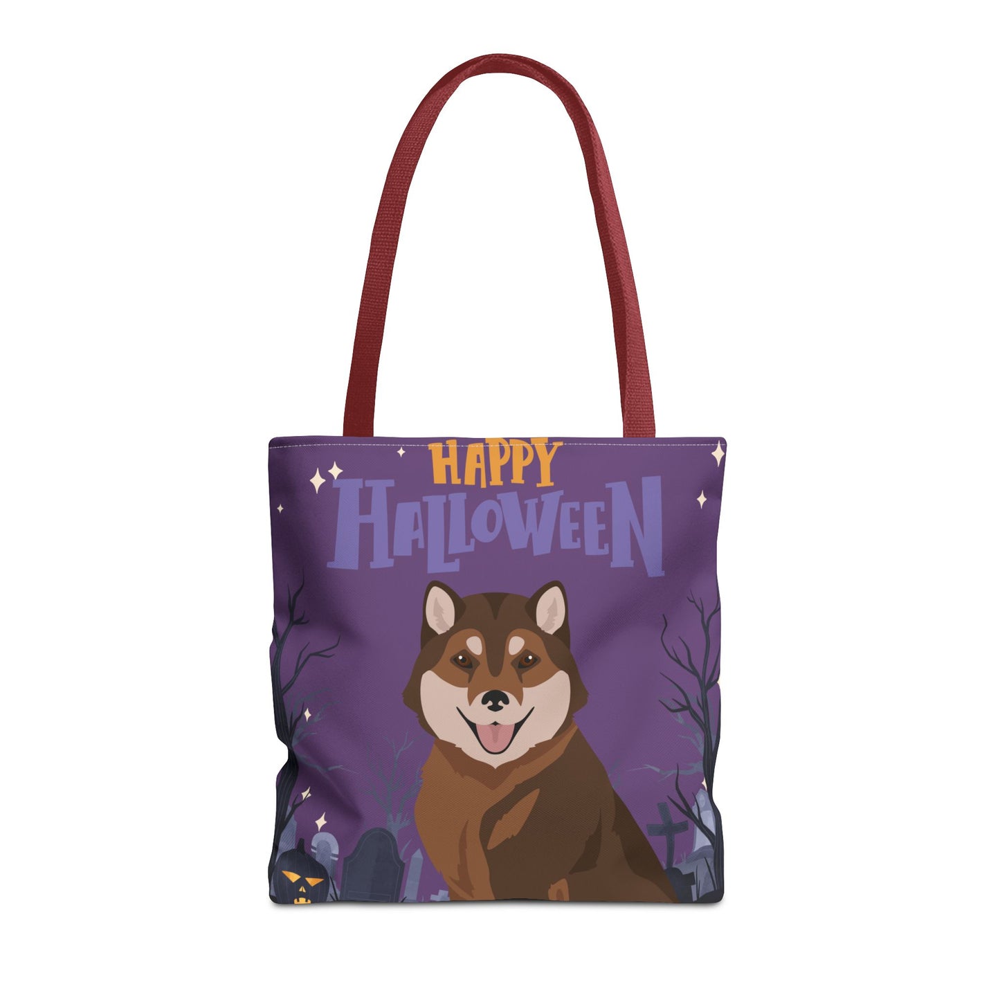 Hokkaido Dog Happy Halloween Tote Bag 16x16