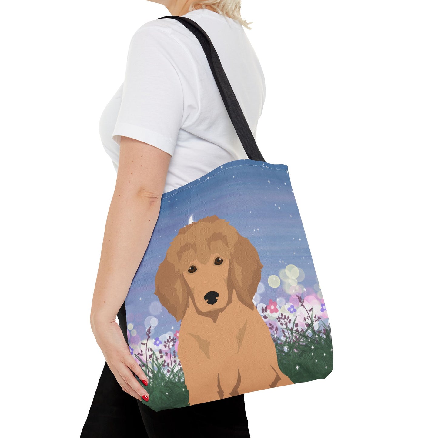 Poodle Dog Tote Bag 16x16
