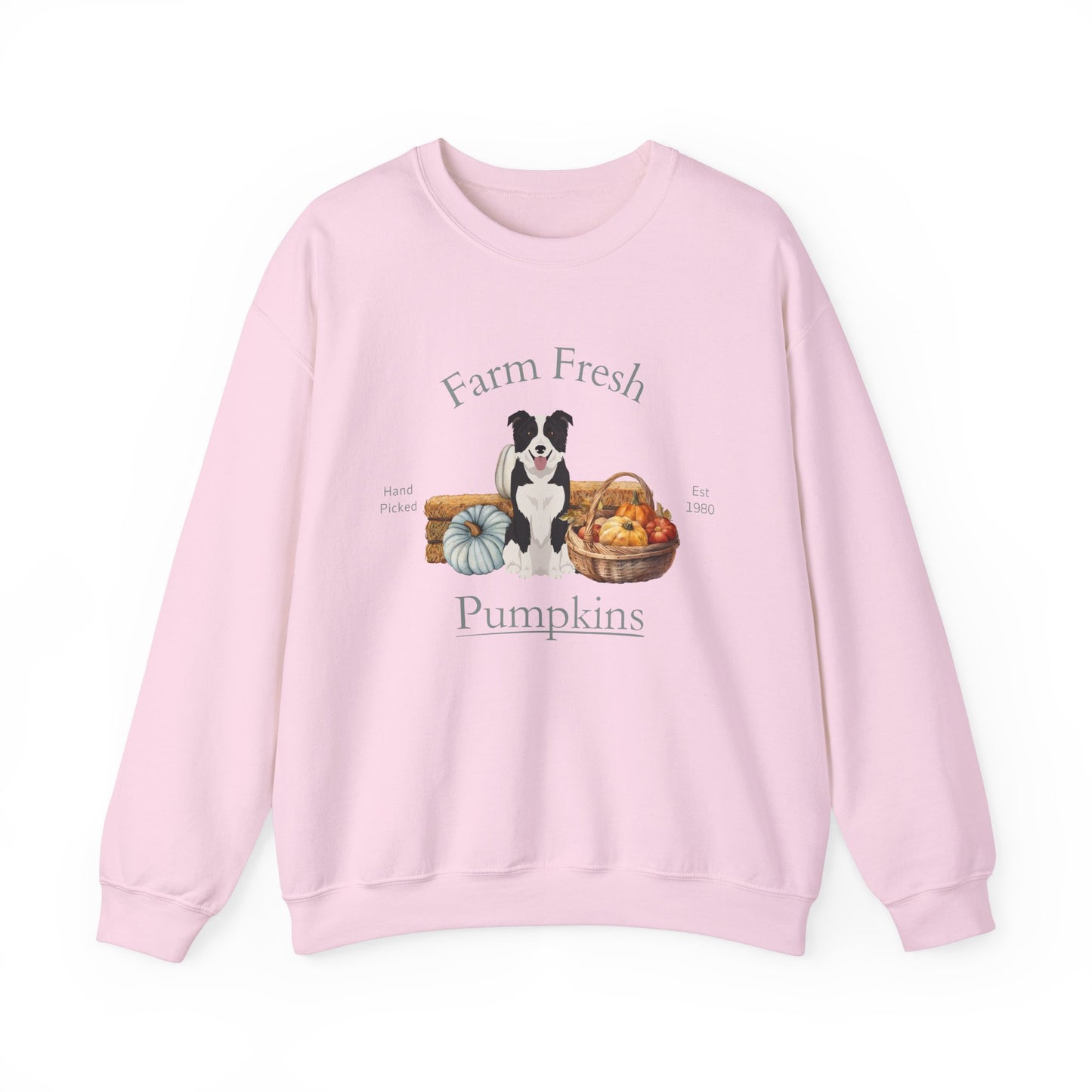 Border Collie Dog Fall Halloween Unisex Heavy Blend Crewneck Sweatshirt