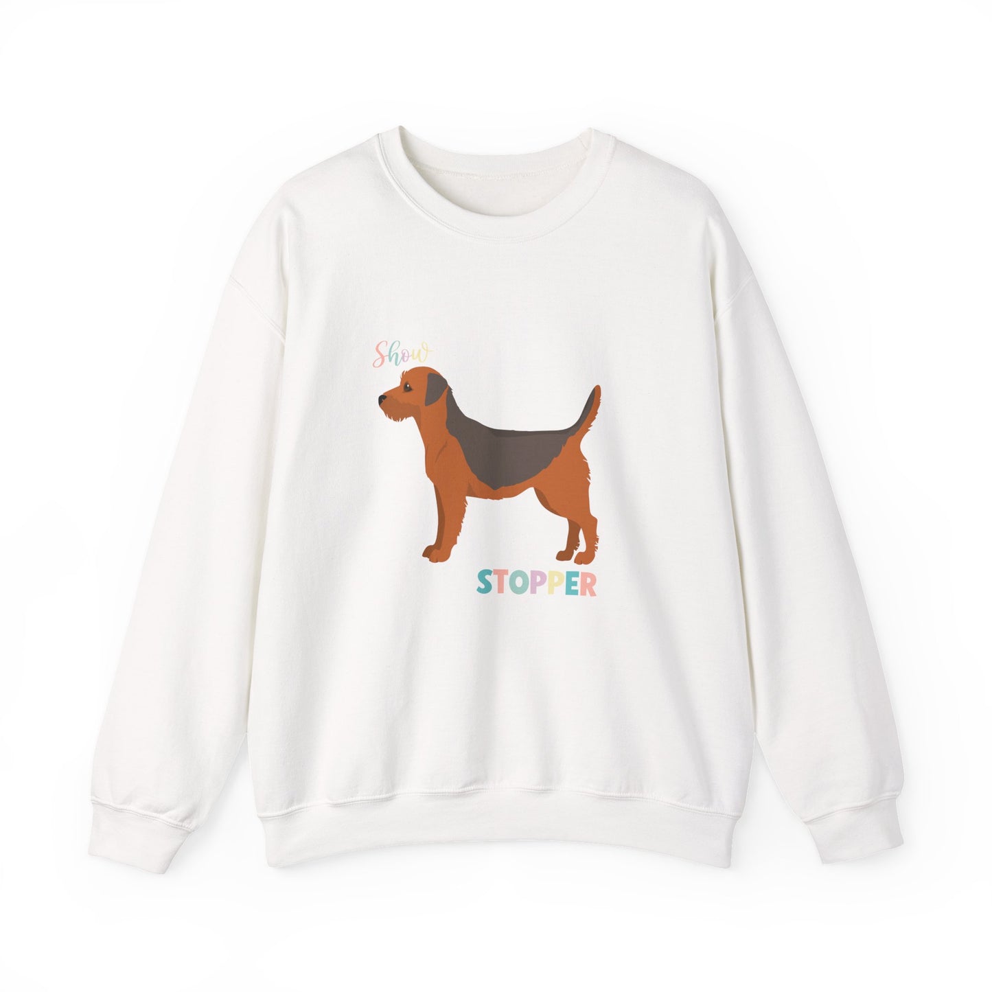 Border Terrier Dog Unisex Heavy Blend Crewneck Sweatshirt