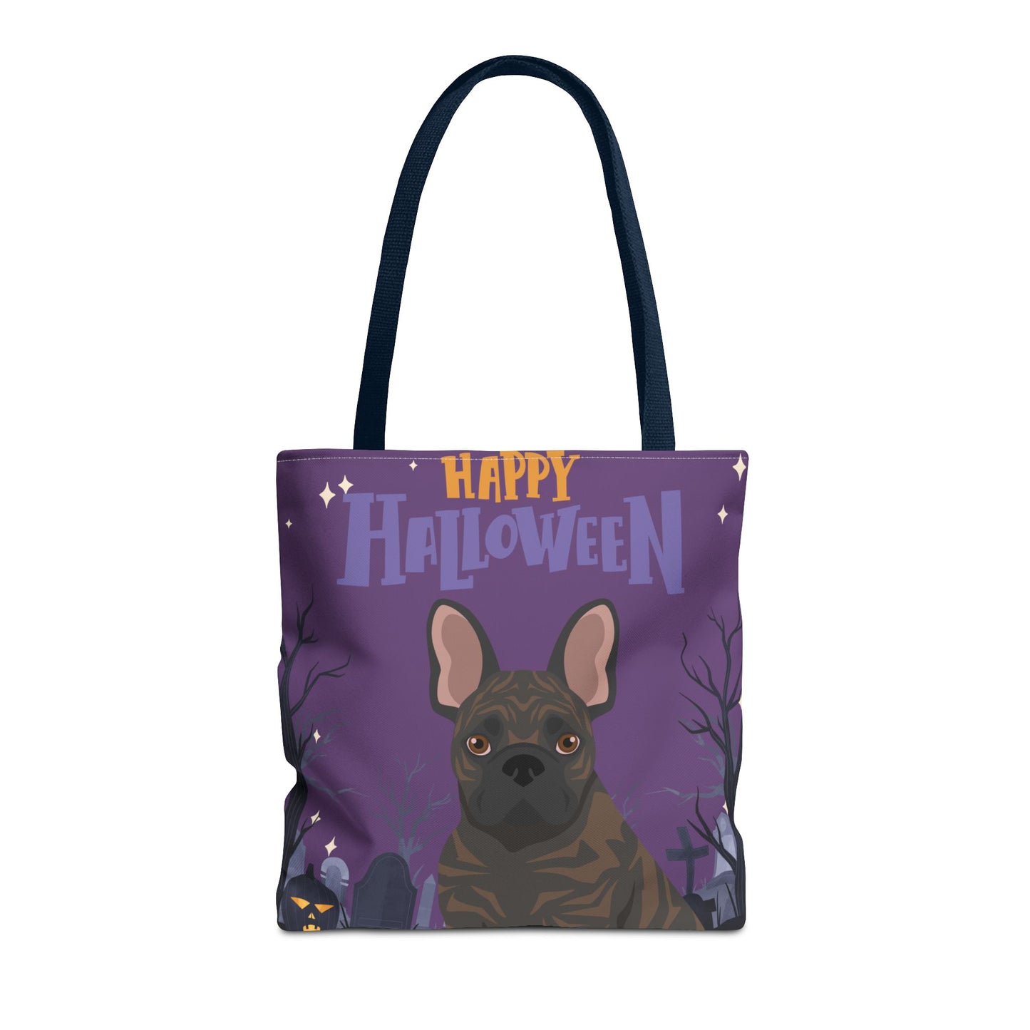 French Bulldog Dog Happy Halloween Tote Bag 16x16
