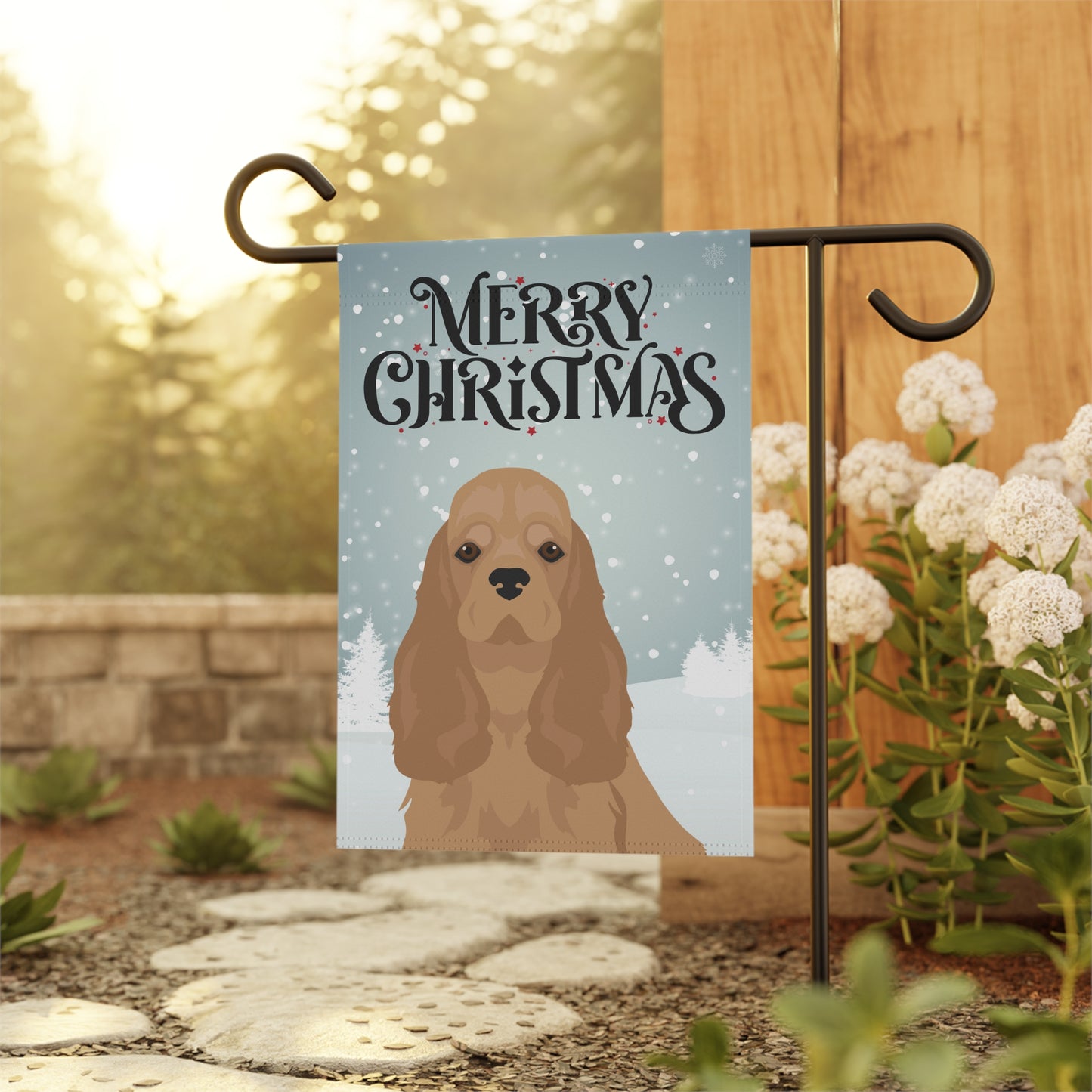 American Cocker Spaniel Dog Garden Flag