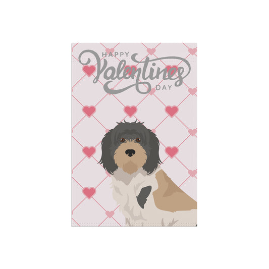 Grand Bassett Griffon Vendeen Dog Valentines Day Garden Flag