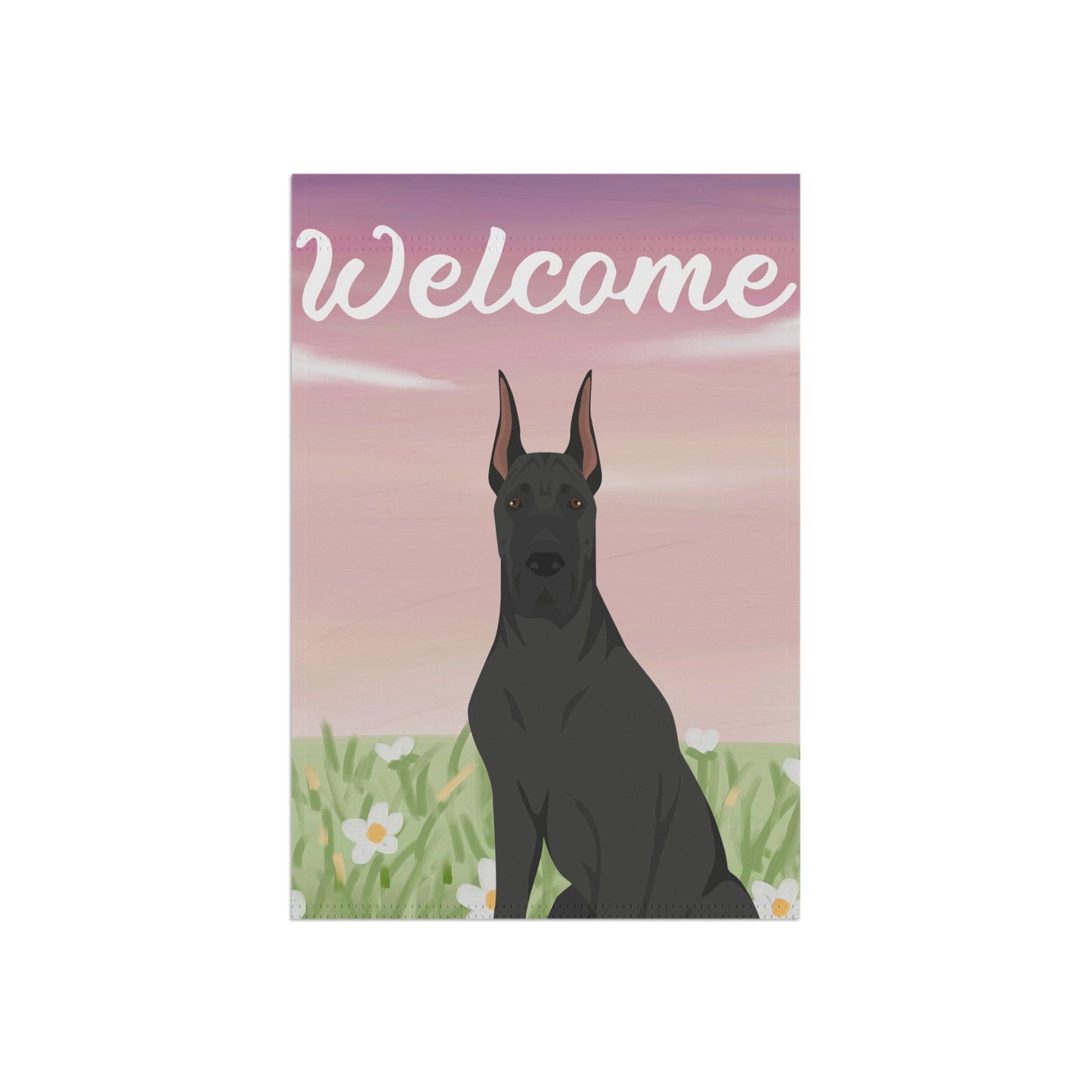 Great Dane Dog Welcome Garden Flag
