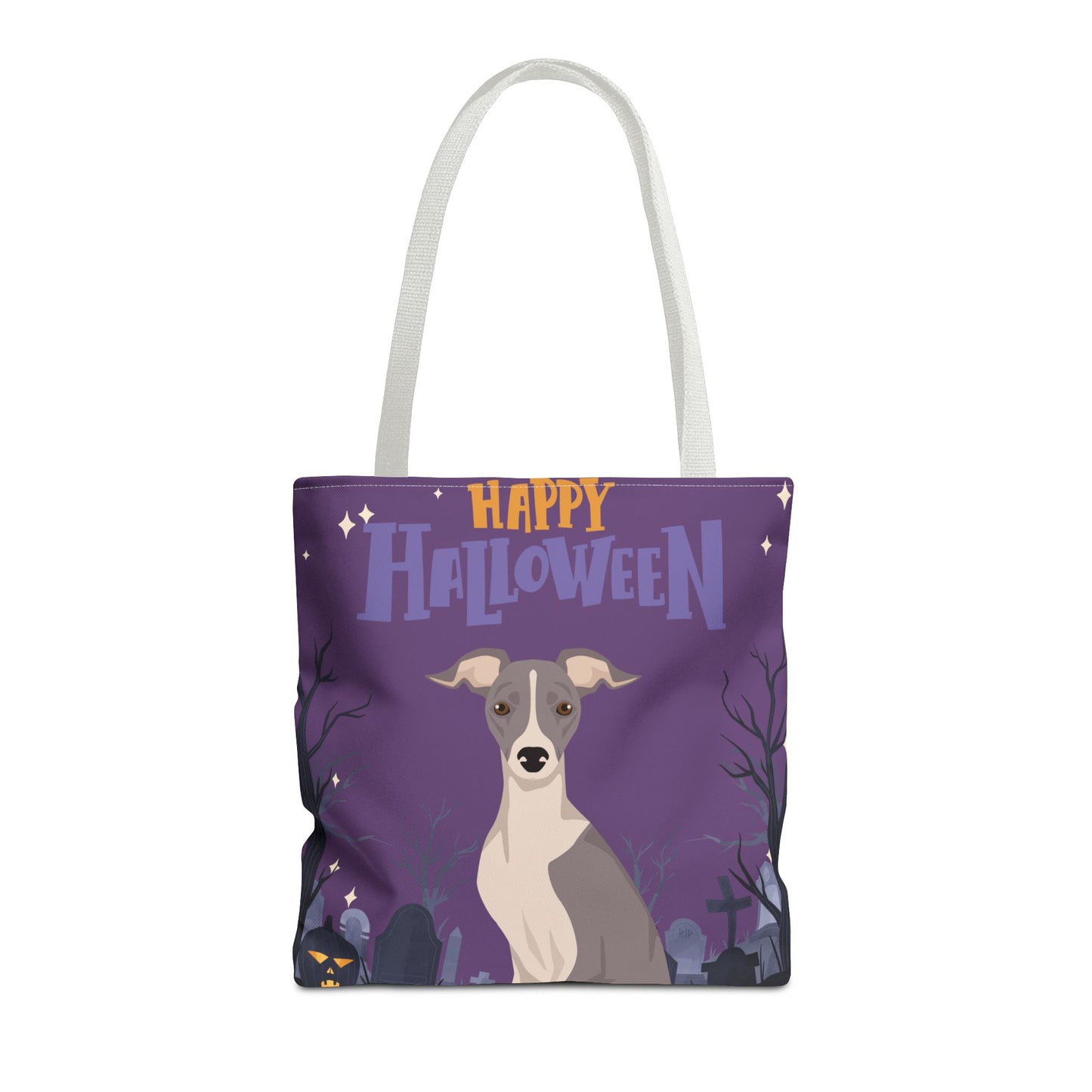 Italian Greyhound Dog Happy Halloween Tote Bag 16x16