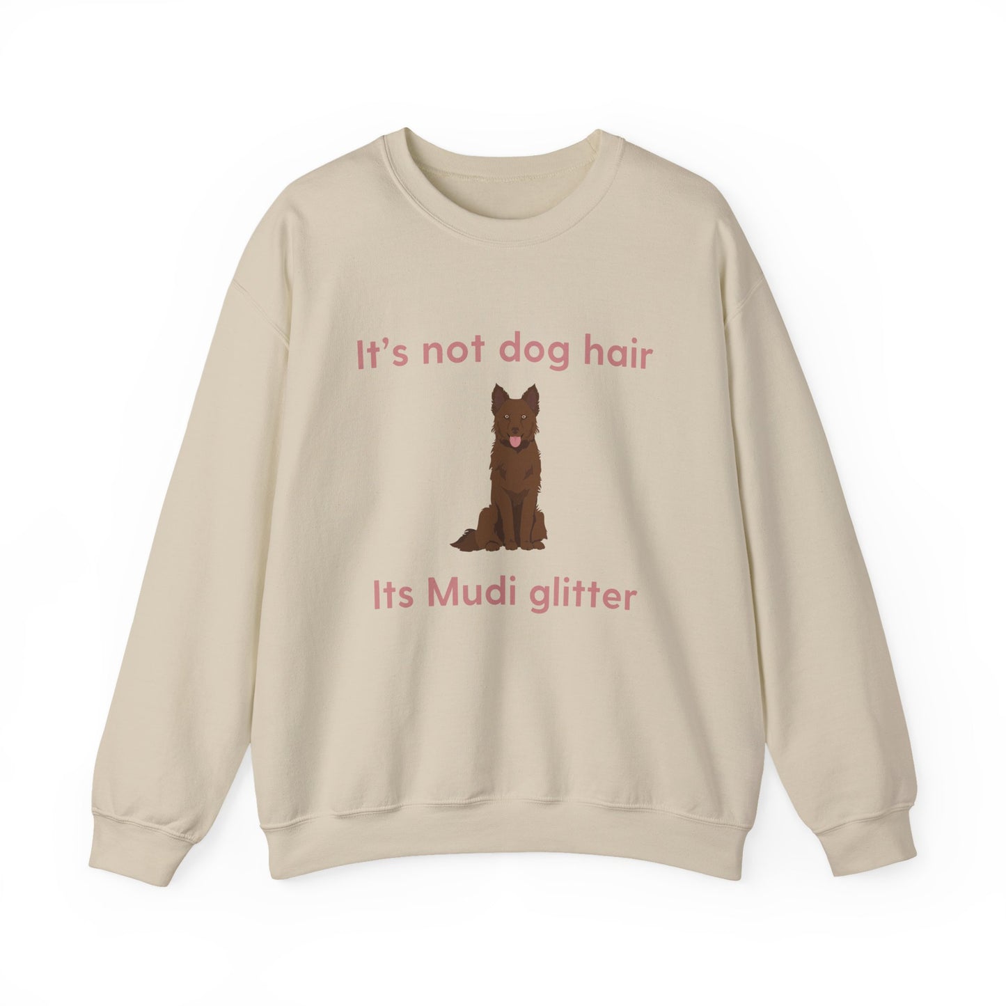 Mudi Dog Glitter Funny Unisex Heavy Blend Crewneck Sweatshirt, Mudi Mom, Mudi Gift, Mudi Lover