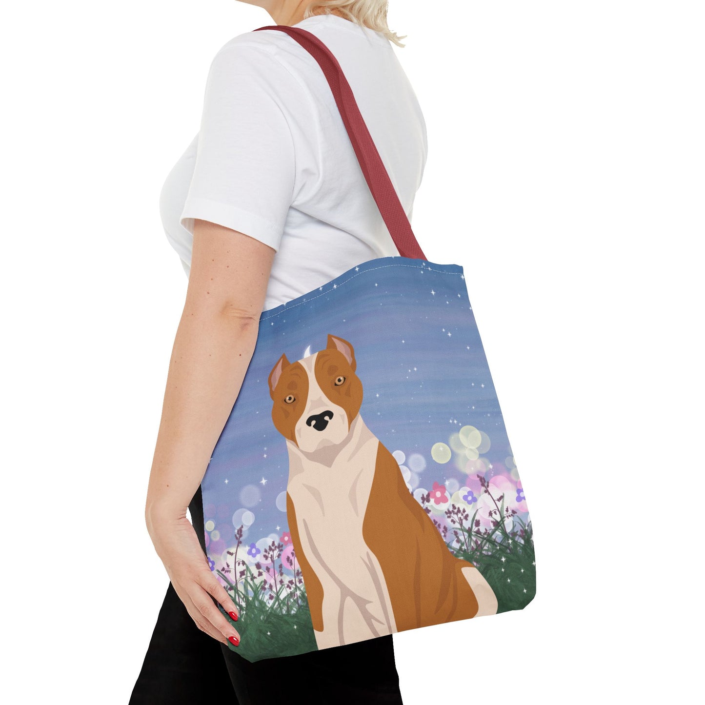 American Staffordshire Terrier Dog Tote Bag 16x16