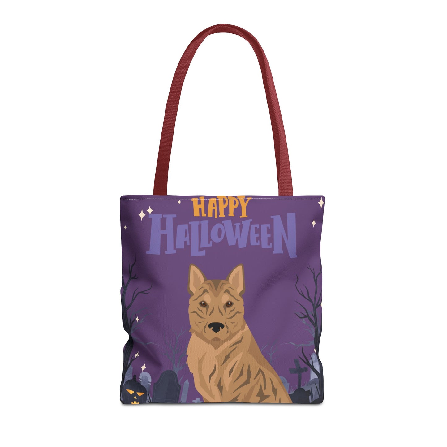 Korean Jindo Dog Happy Halloween Tote Bag 16x16