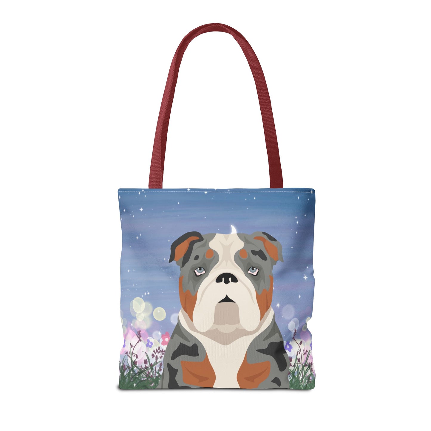 Bulldog Dog Tote Bag 16x16
