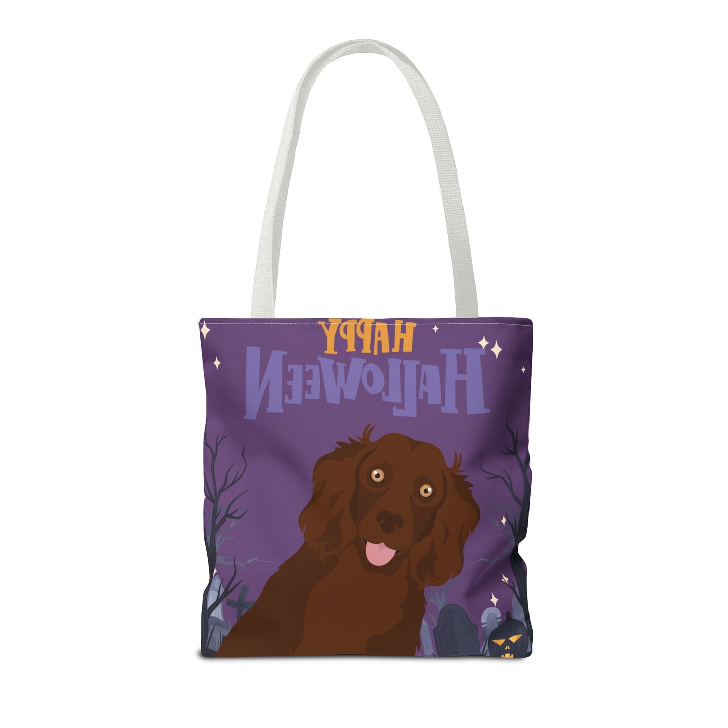 Boykin Spaniel Dog Happy Halloween Tote Bag 16x16