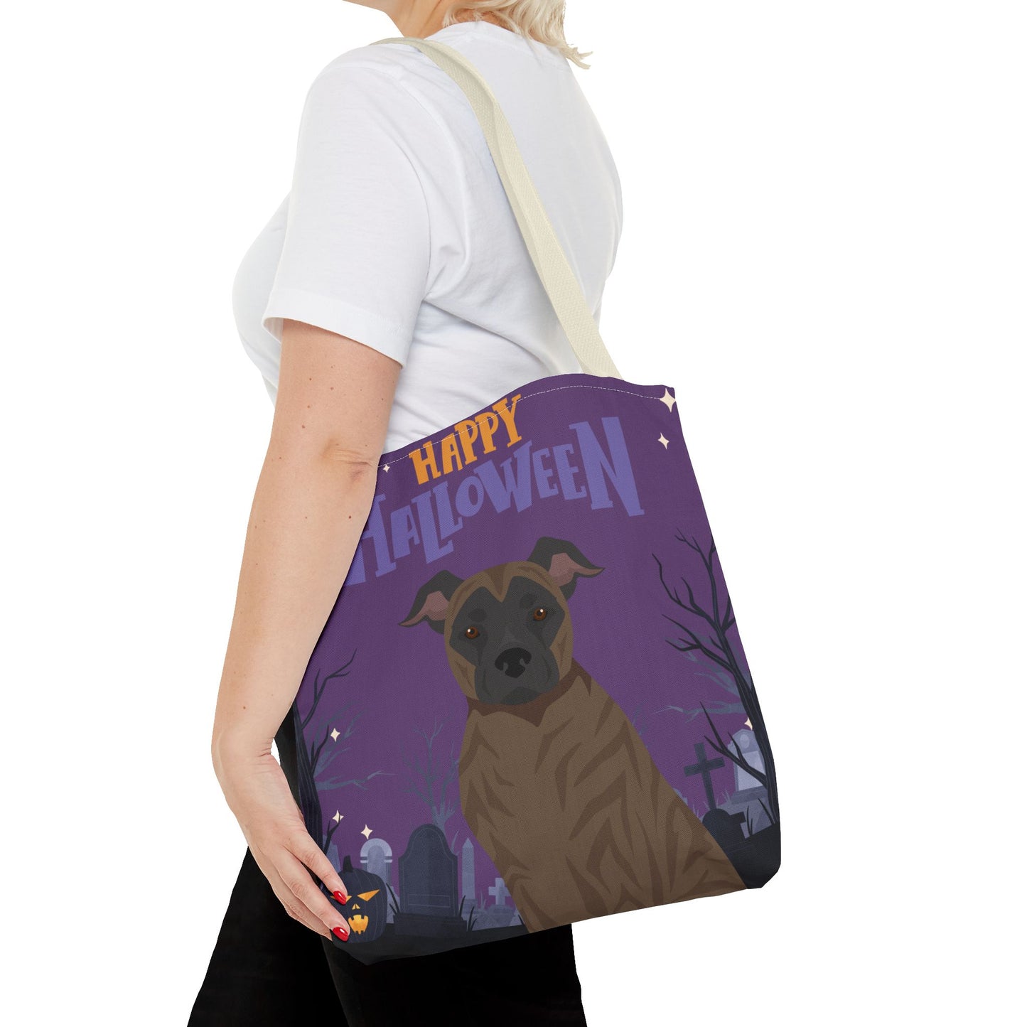St Miguel Cattle Dog Dog Happy Halloween Tote Bag 16x16