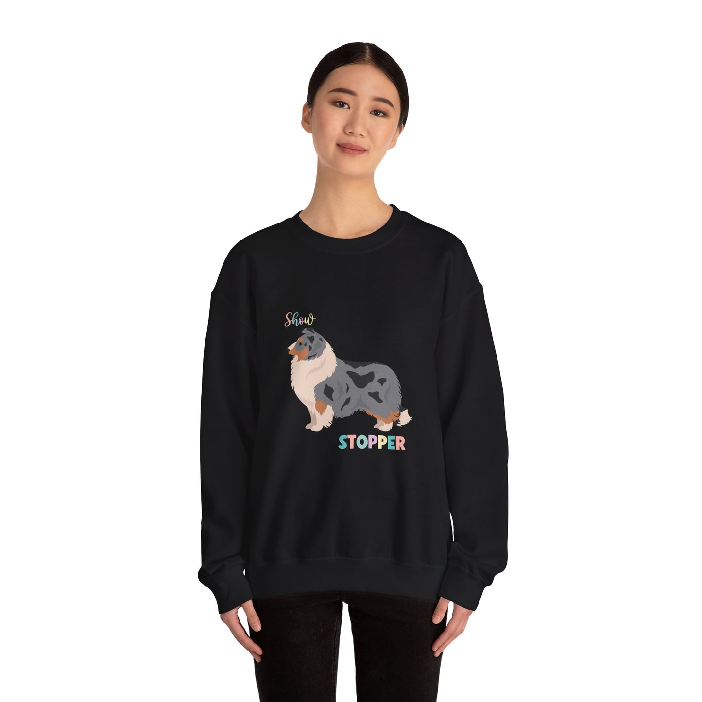 Shetland Sheepdog Dog Unisex Heavy Blend Crewneck Sweatshirt