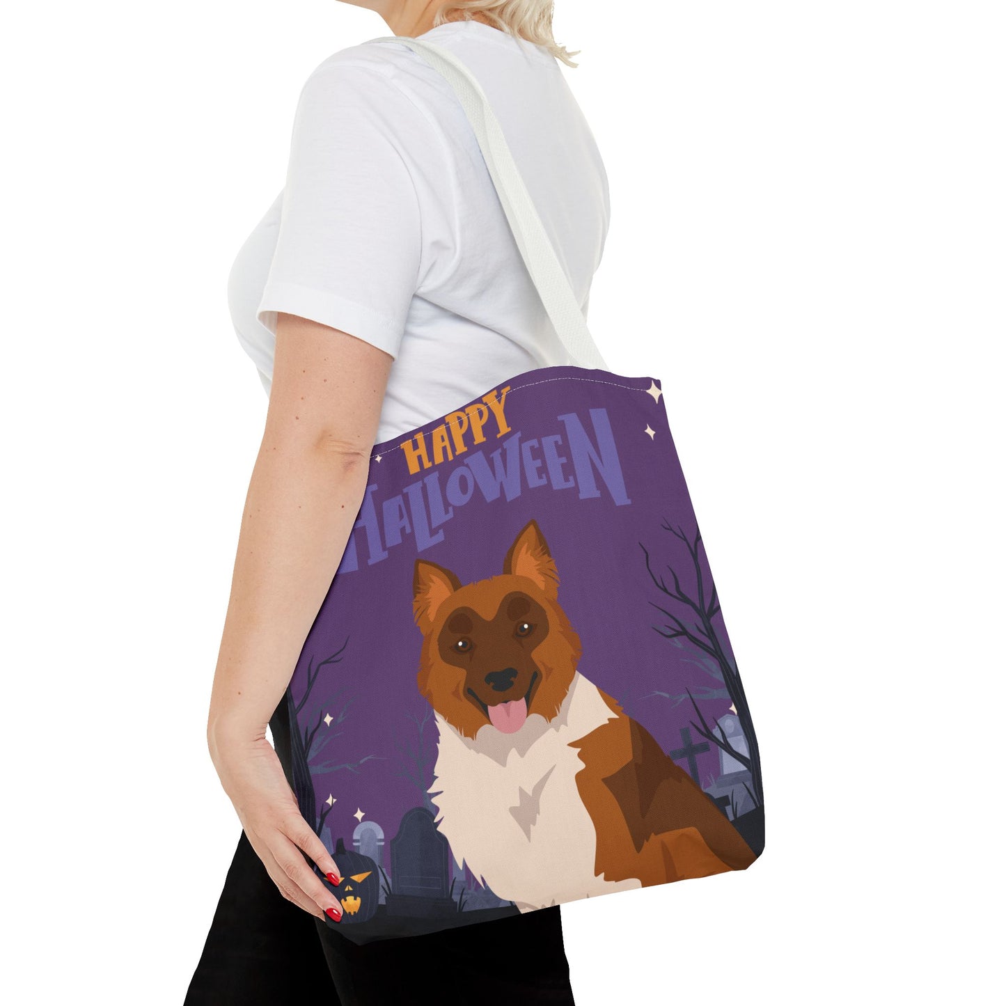 Elo Dog Happy Halloween Tote Bag 16x16