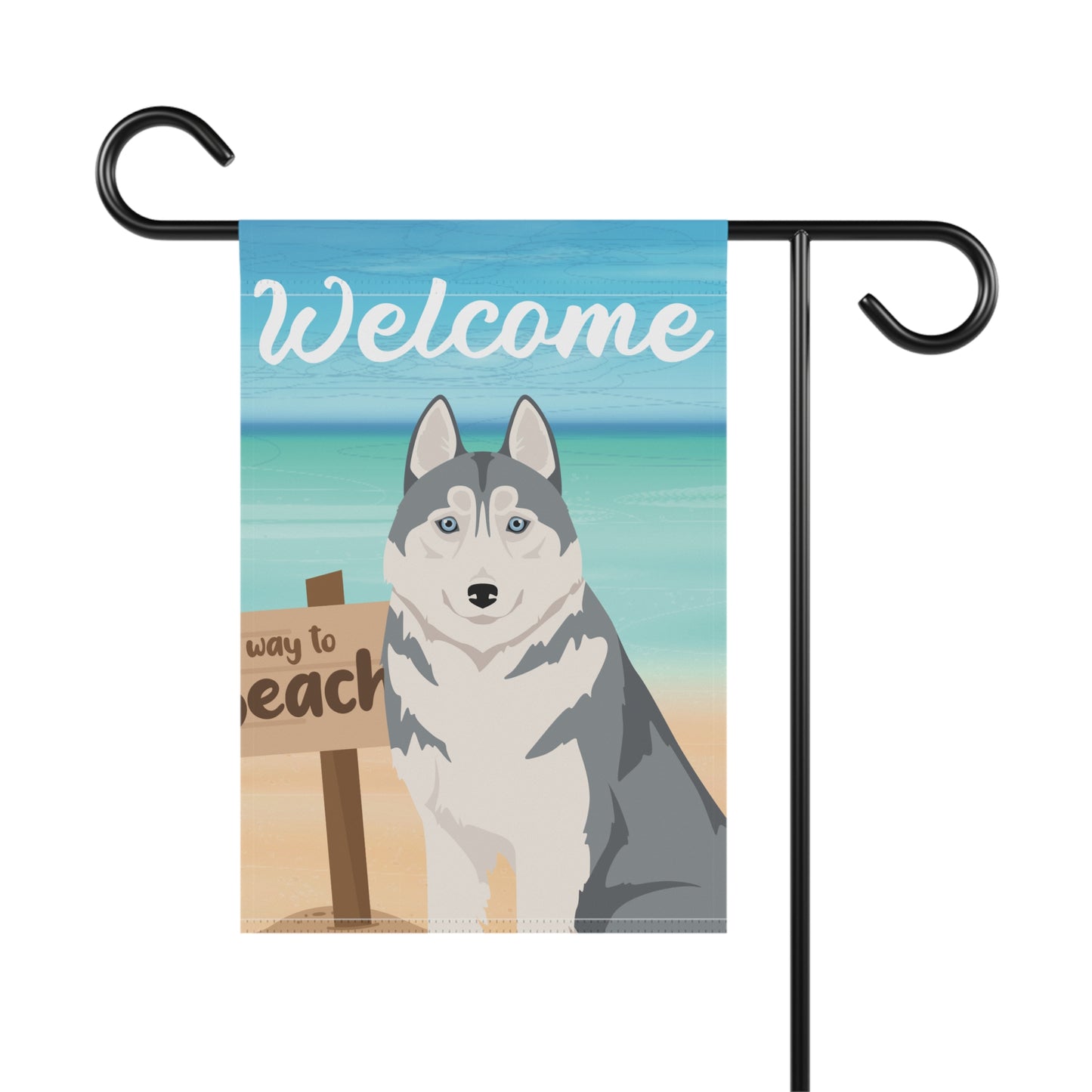 Siberian Husky Dog Garden Flag