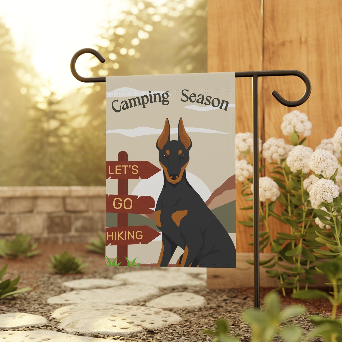 Manchester Terrier Dog Camping Garden Flag
