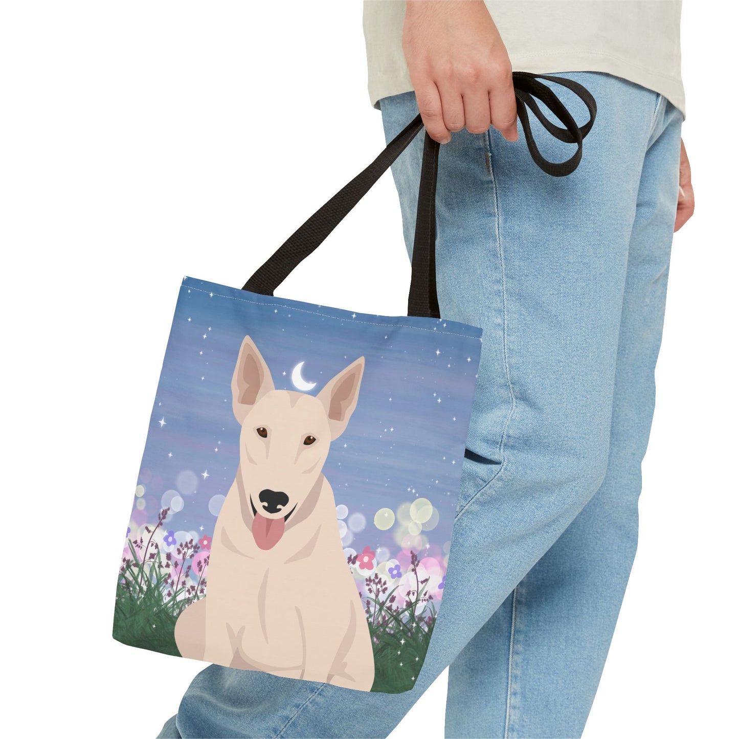 Bull Terrier Dog Tote Bag 13x13