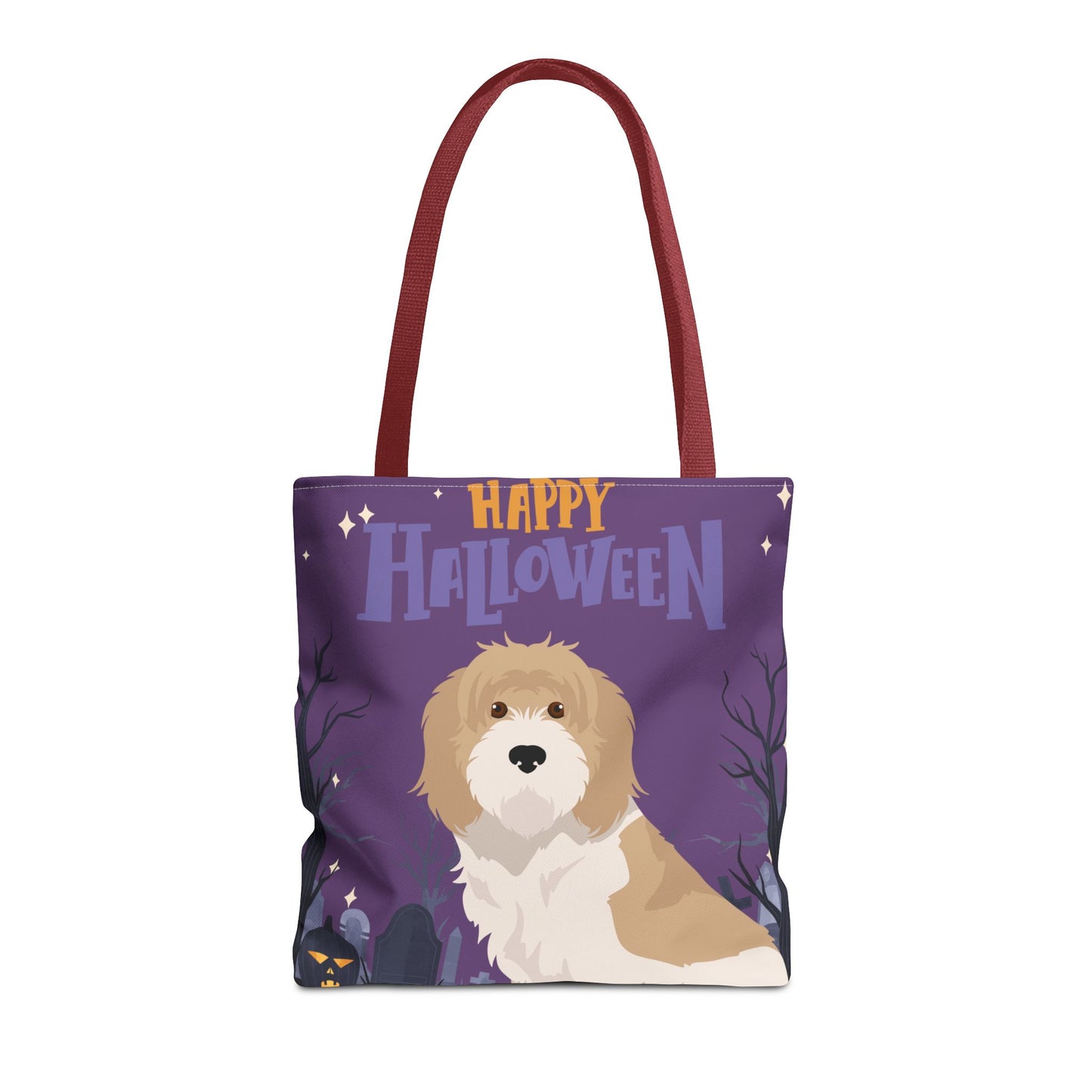 Grand Basset Griffon Vendeen Dog Happy Halloween Tote Bag 16x16
