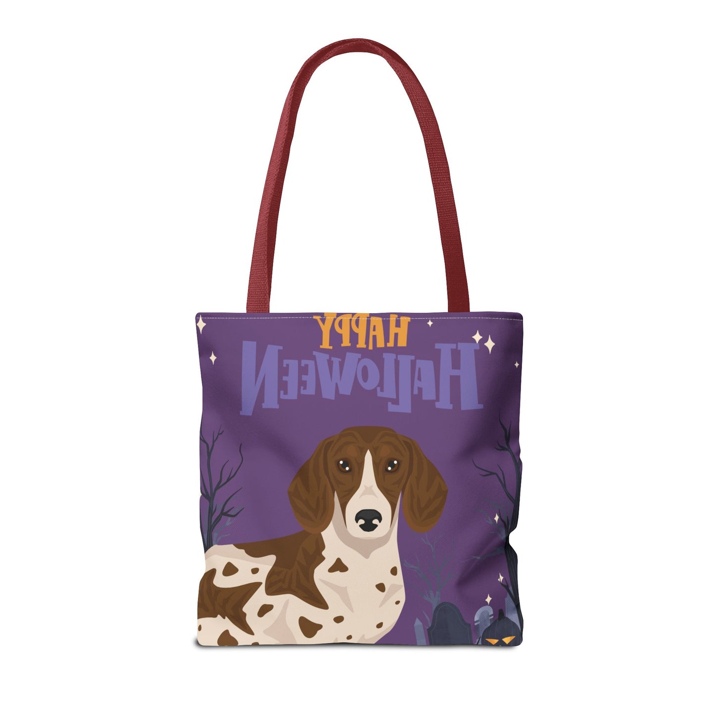 Dachshund Dog Happy Halloween Tote Bag 16x16