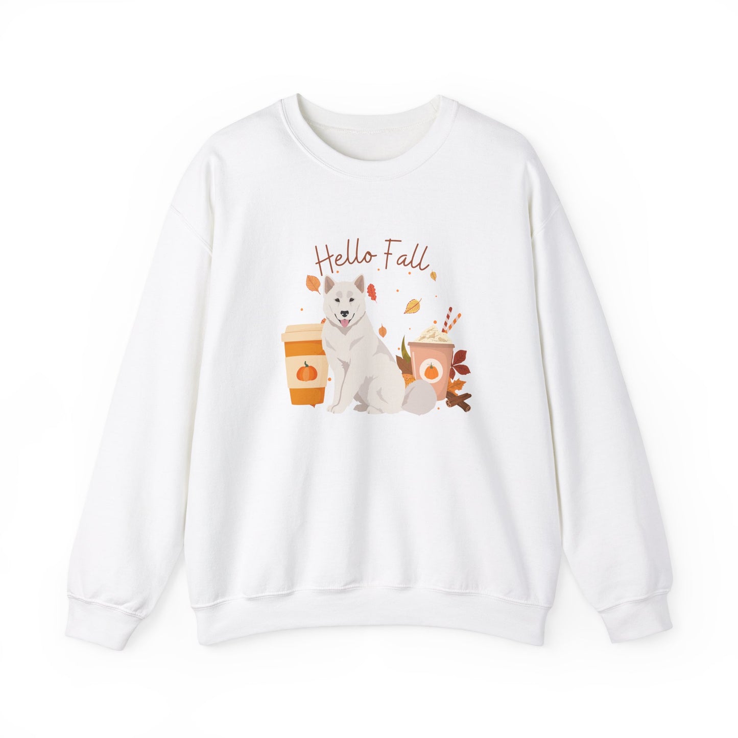 Canadian Inuit Dog Fall Halloween Unisex Heavy Blend Crewneck Sweatshirt