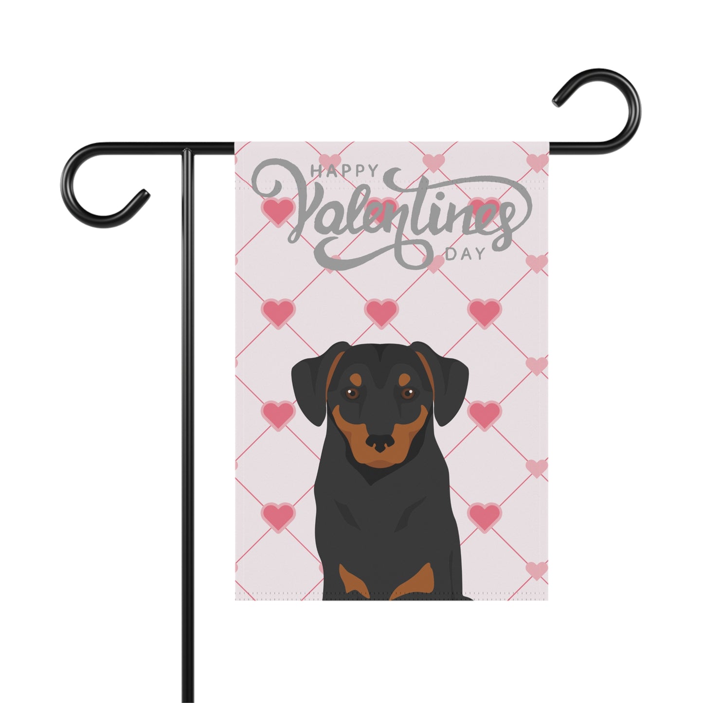 Austrian Pinscher Dog Valentine's Day Garden Flag