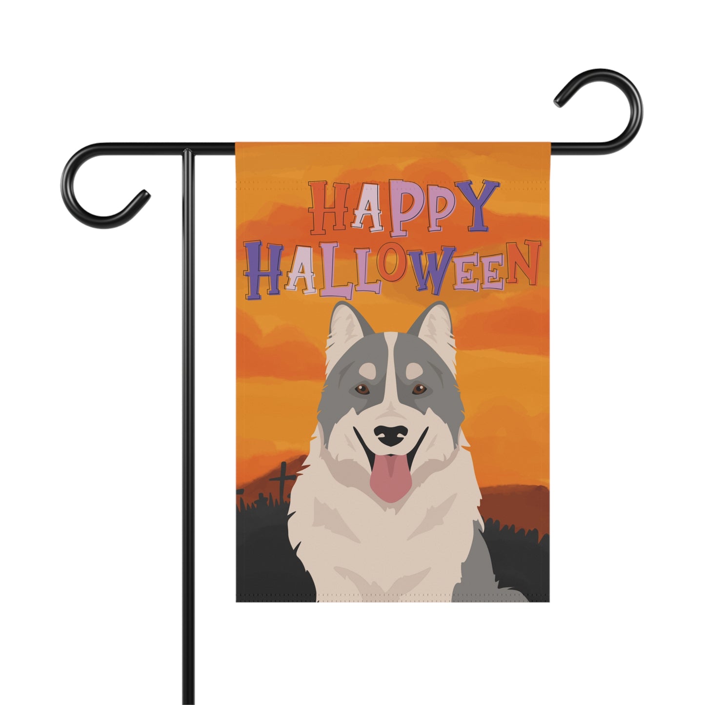 Thai Bangkaew Dog Dog Halloween Garden Flag