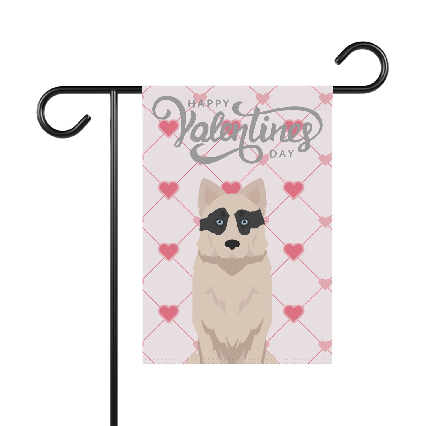 Yakutian Laika Dog Valentines Day Garden Flag
