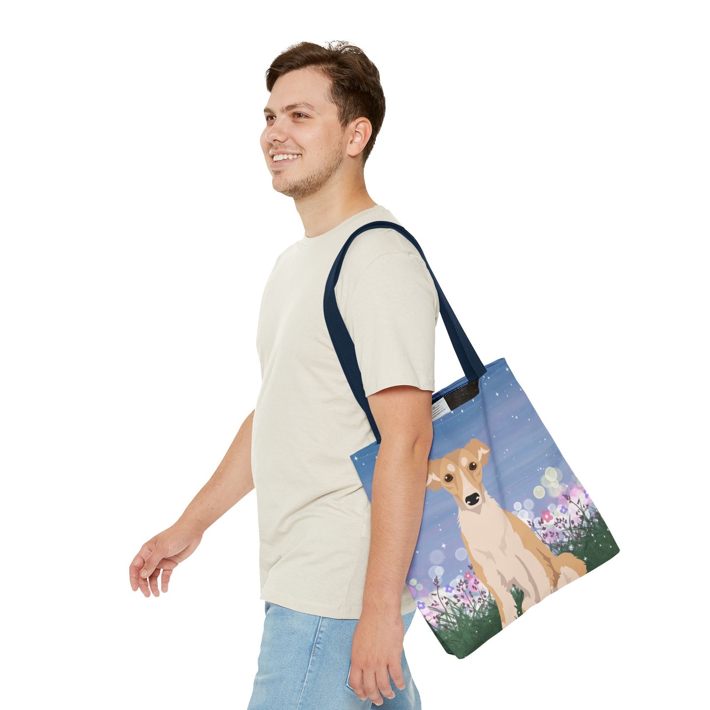 Silken Windhound Dog Tote Bag 16x16