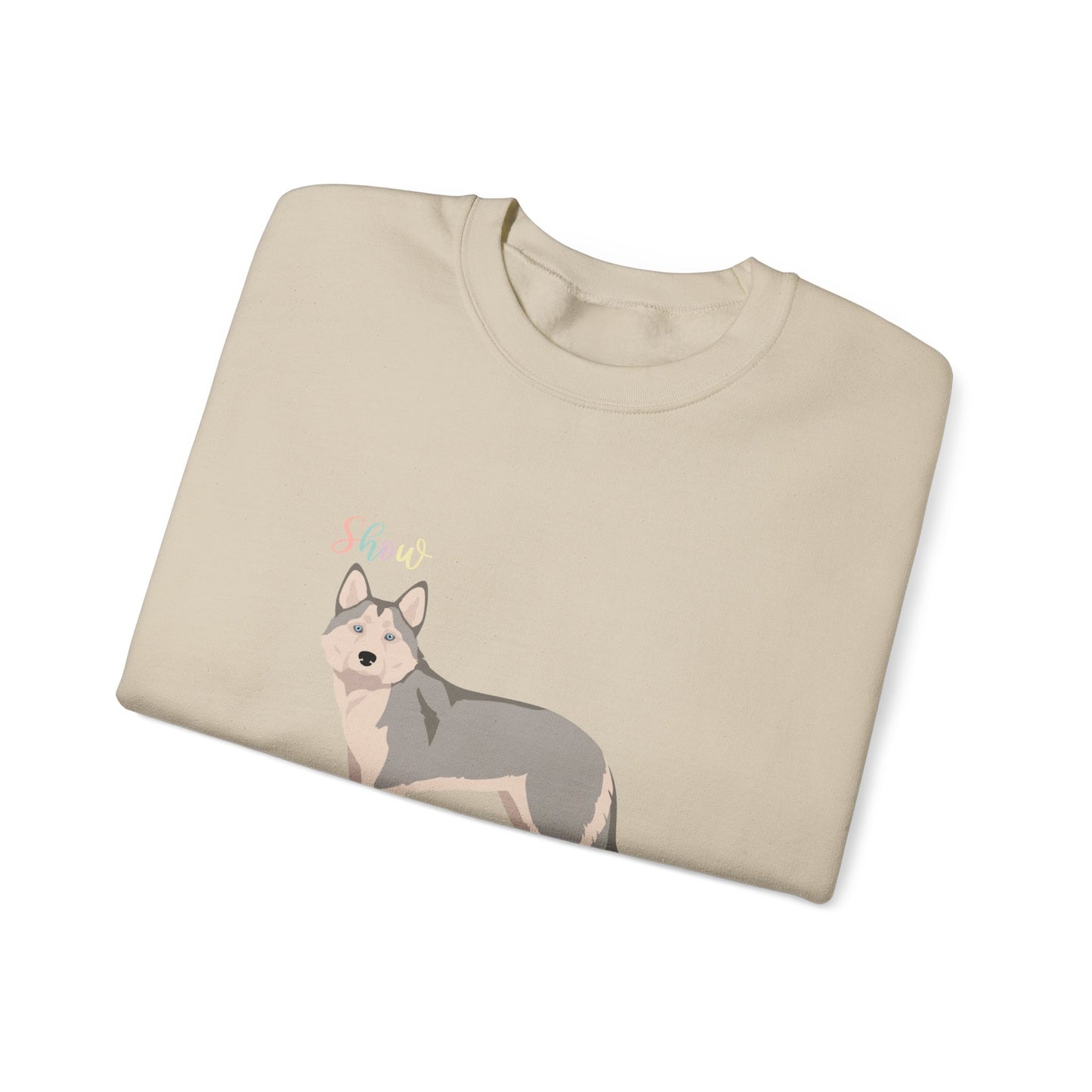 Alaskan Husky Dog Unisex Heavy Blend Crewneck Sweatshirt