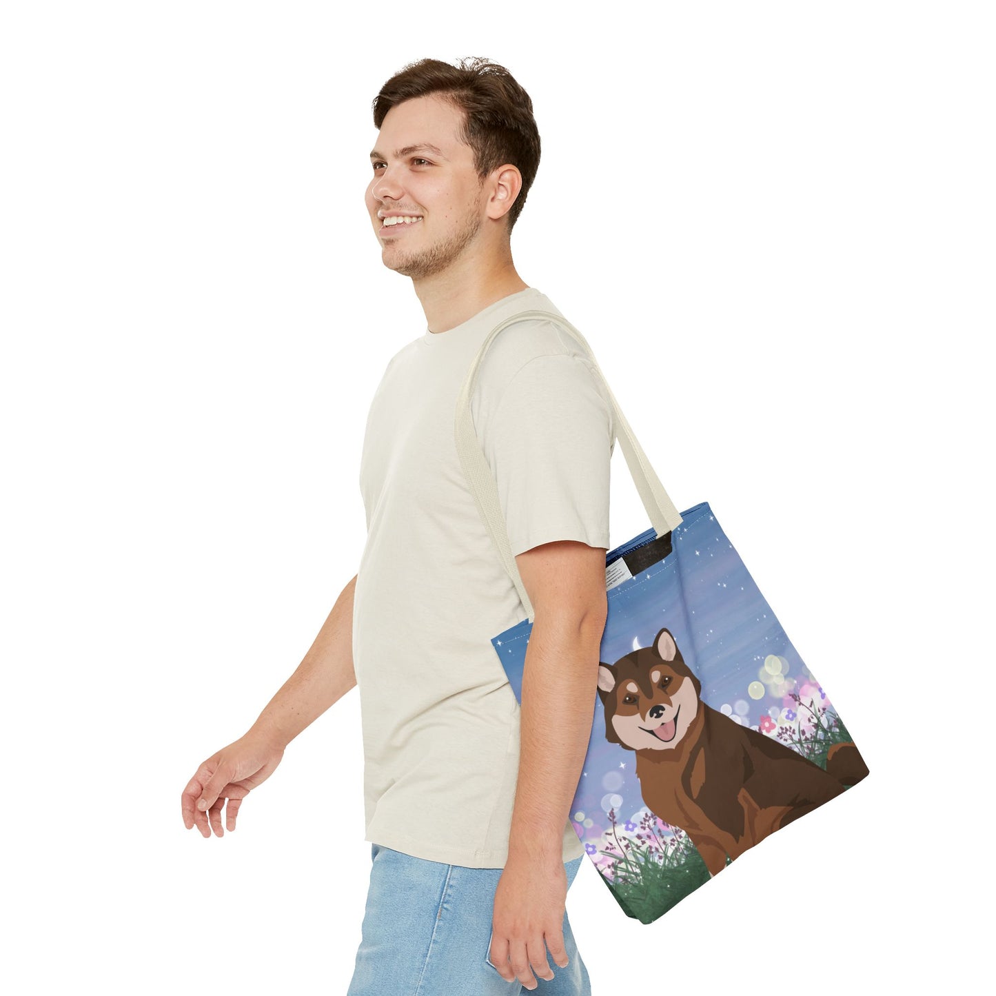 Hokkaido Dog Tote Bag 16x16