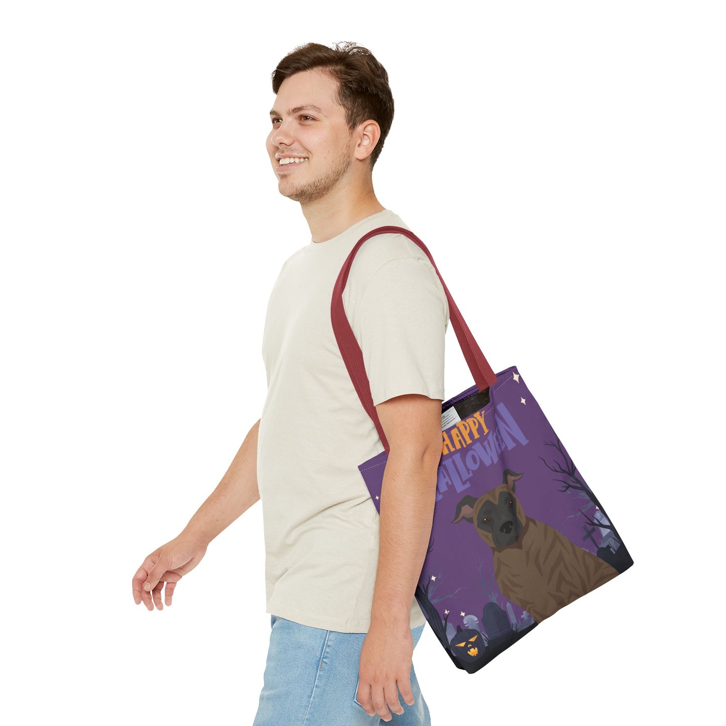 St Miguel Cattle Dog Dog Happy Halloween Tote Bag 16x16