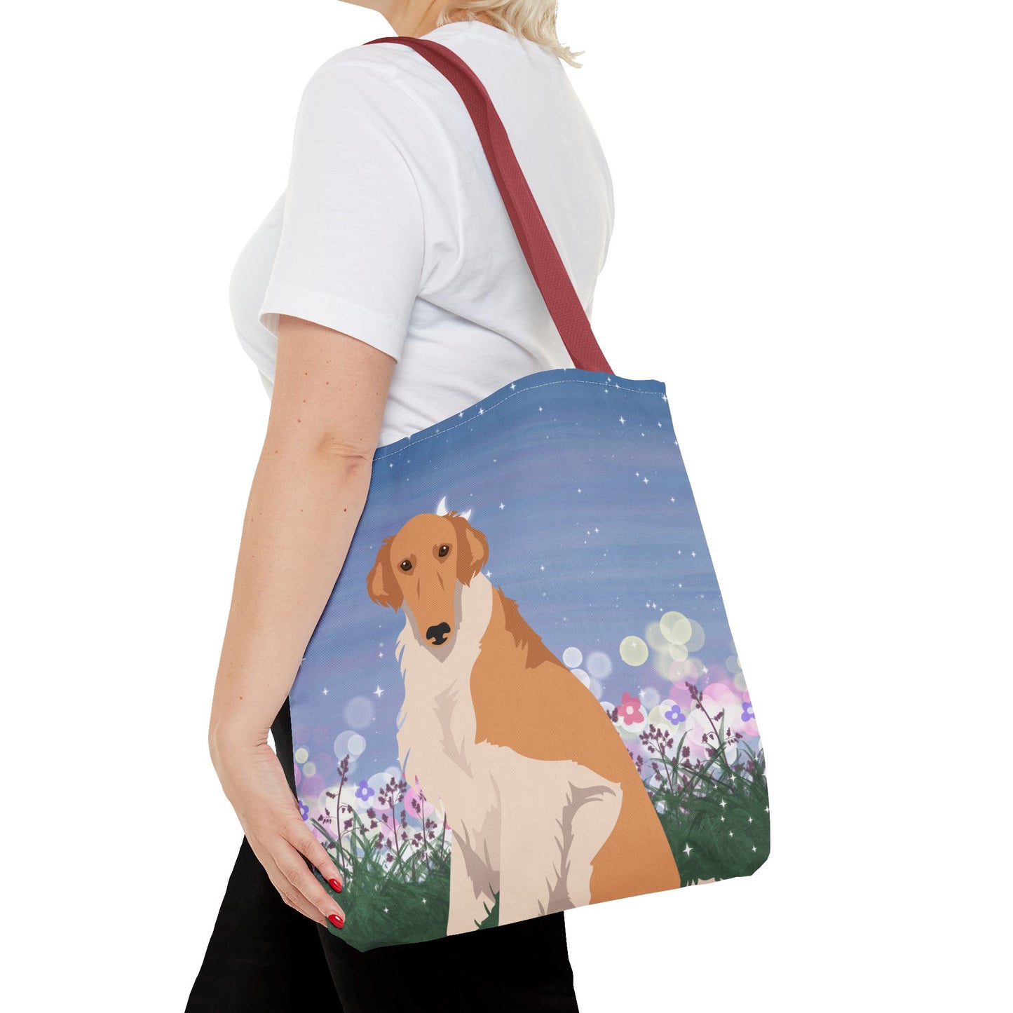 Borzoi Dog Tote Bag 16x16