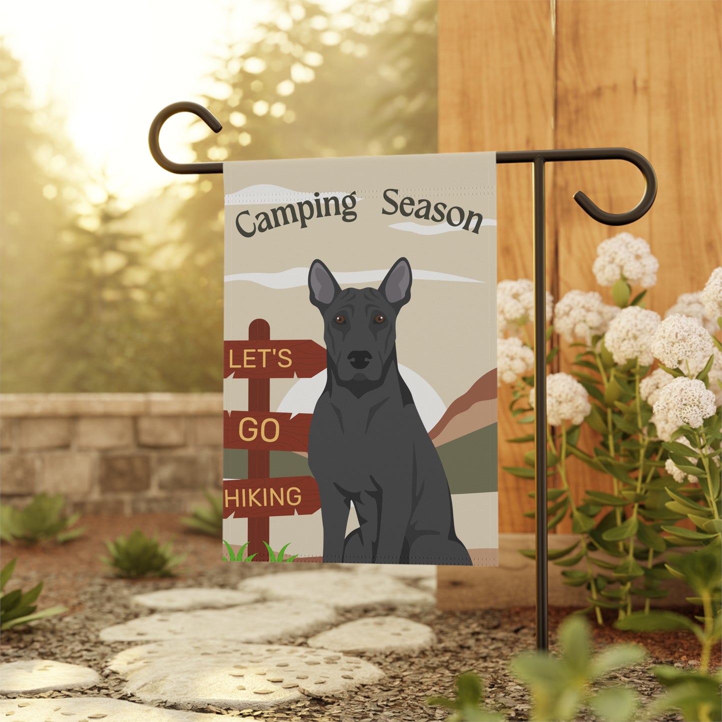 Thai Ridgeback Dog Camping Garden Flag