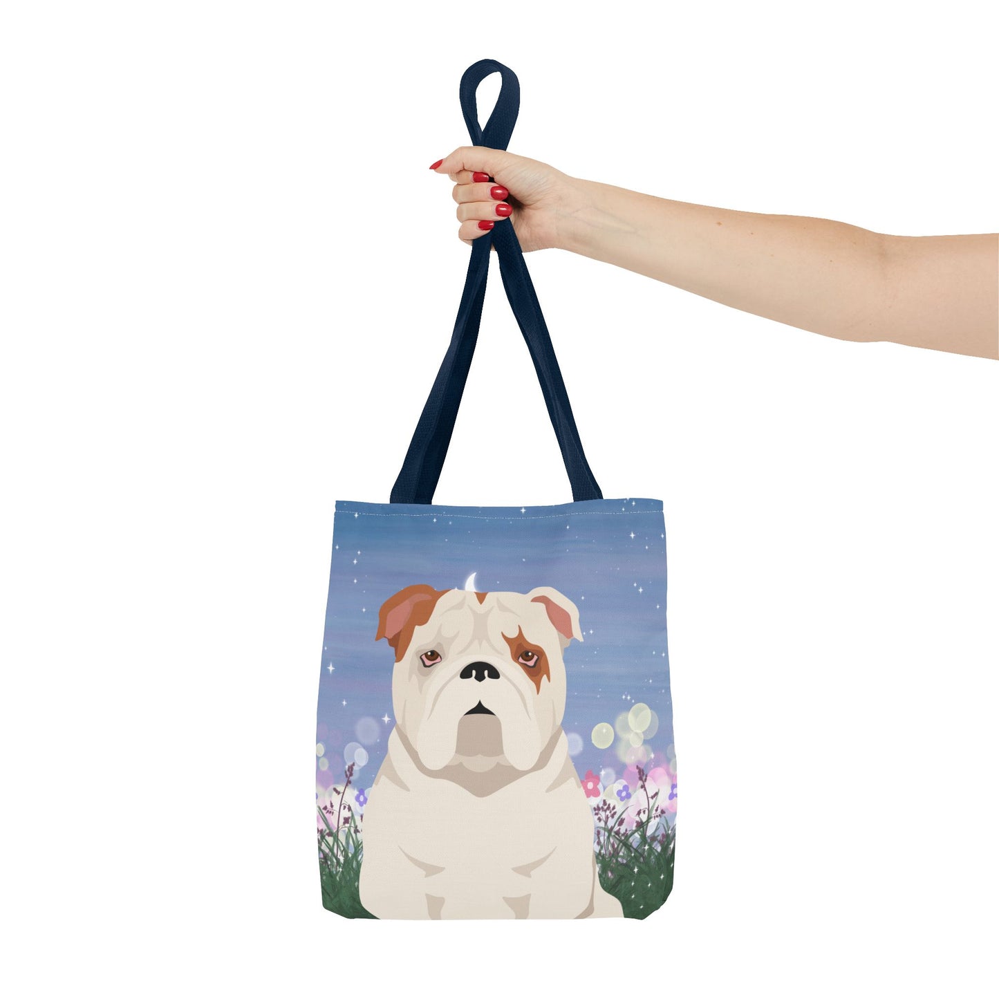 Bulldog Dog Tote Bag 13x13