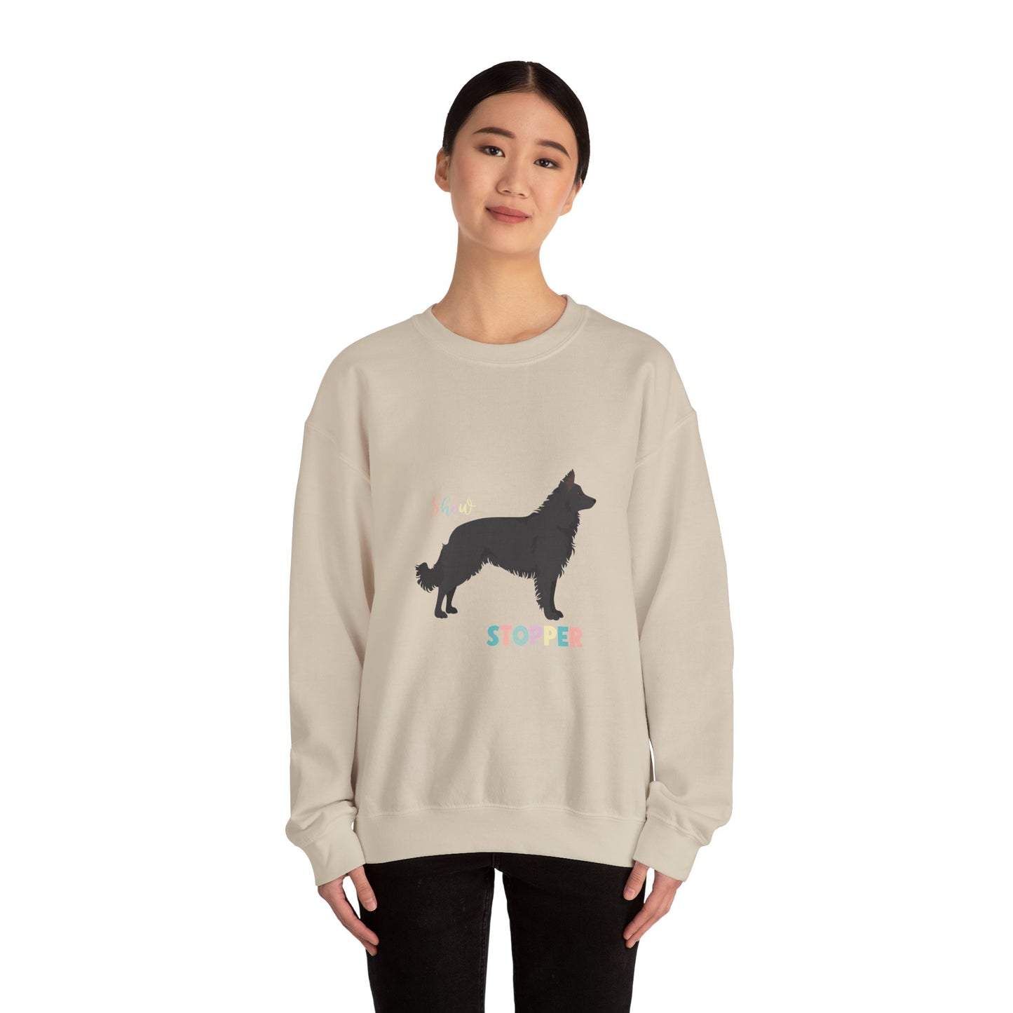 Mudi Dog Dog Unisex Heavy Blend Crewneck Sweatshirt