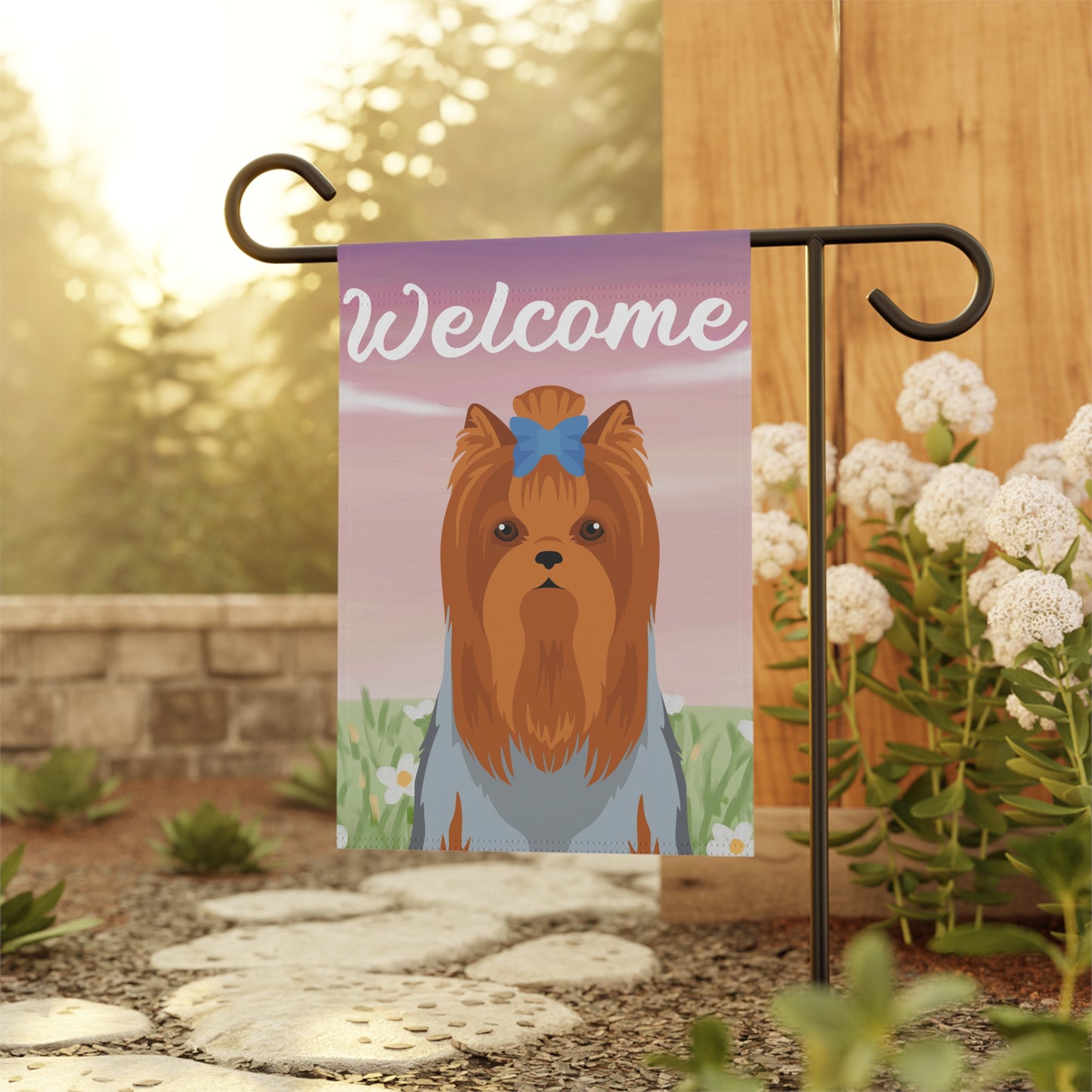 Yorkshire Terrier Dog Welcome Garden Flag