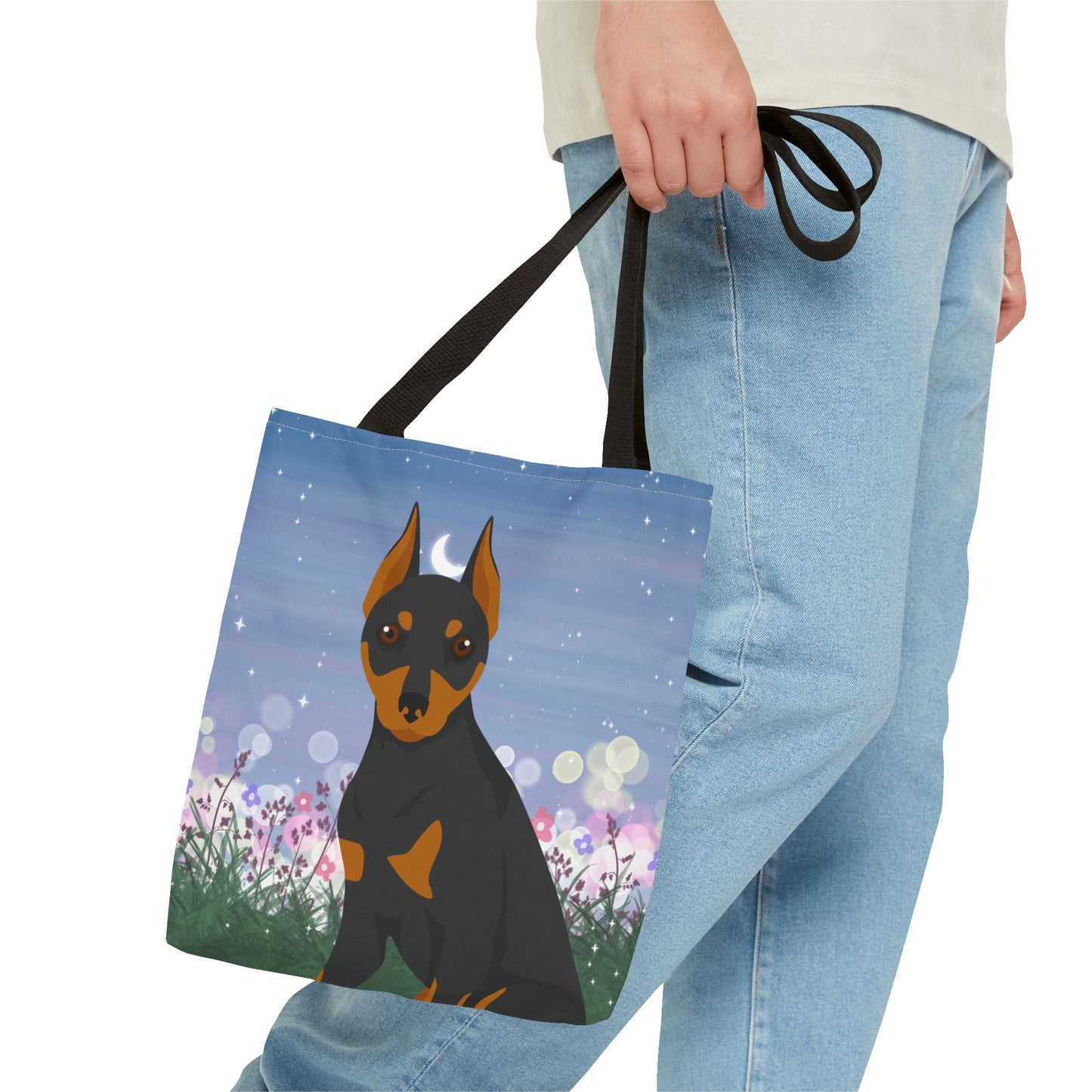 Miniature Pinscher Dog Tote Bag 13x13
