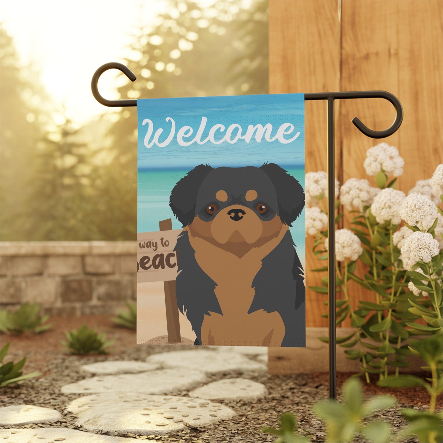 Tibetan Spaniel Dog Garden Flag