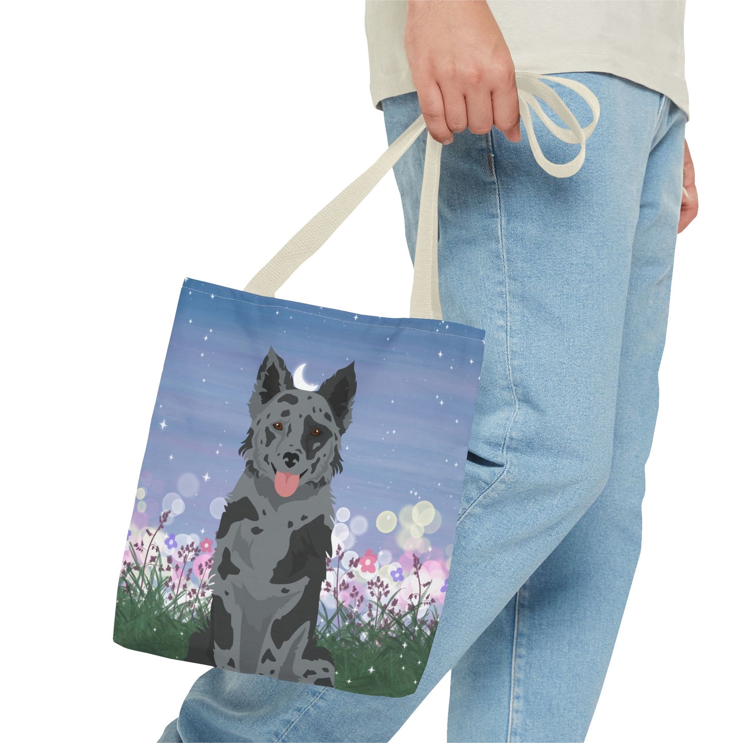 Mudi Dog Tote Bag 13x13