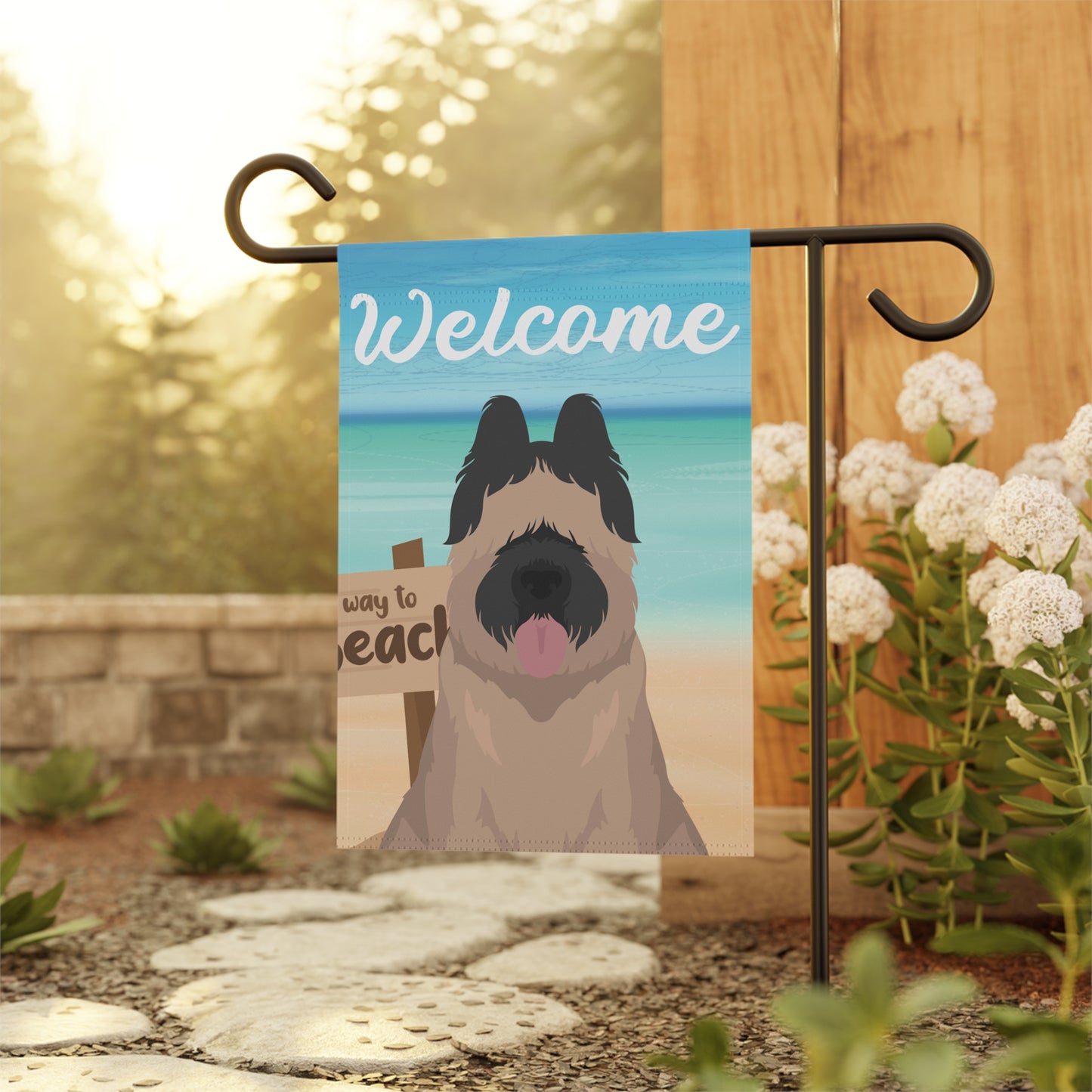 Briard Dog Garden Flag