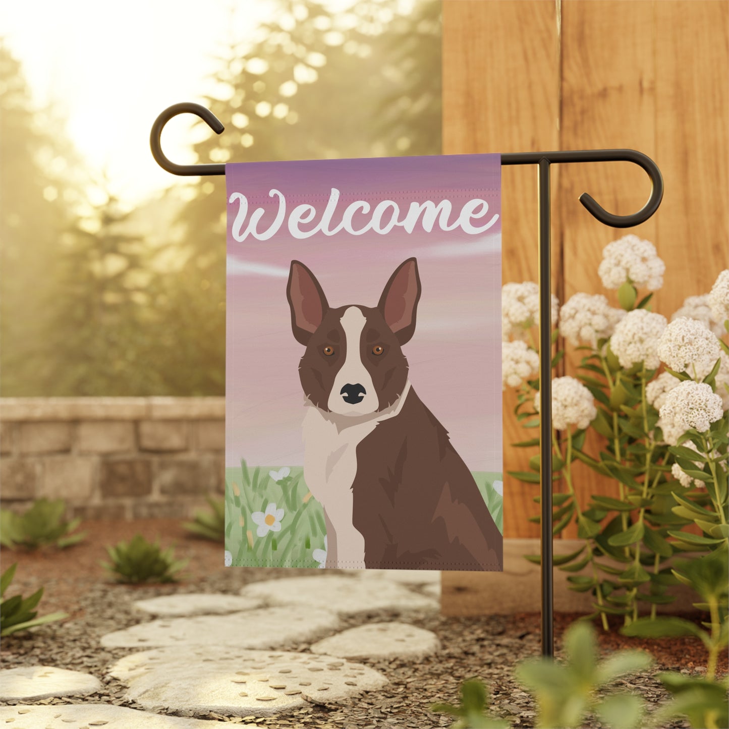 McNab Dog Welcome Garden Flag
